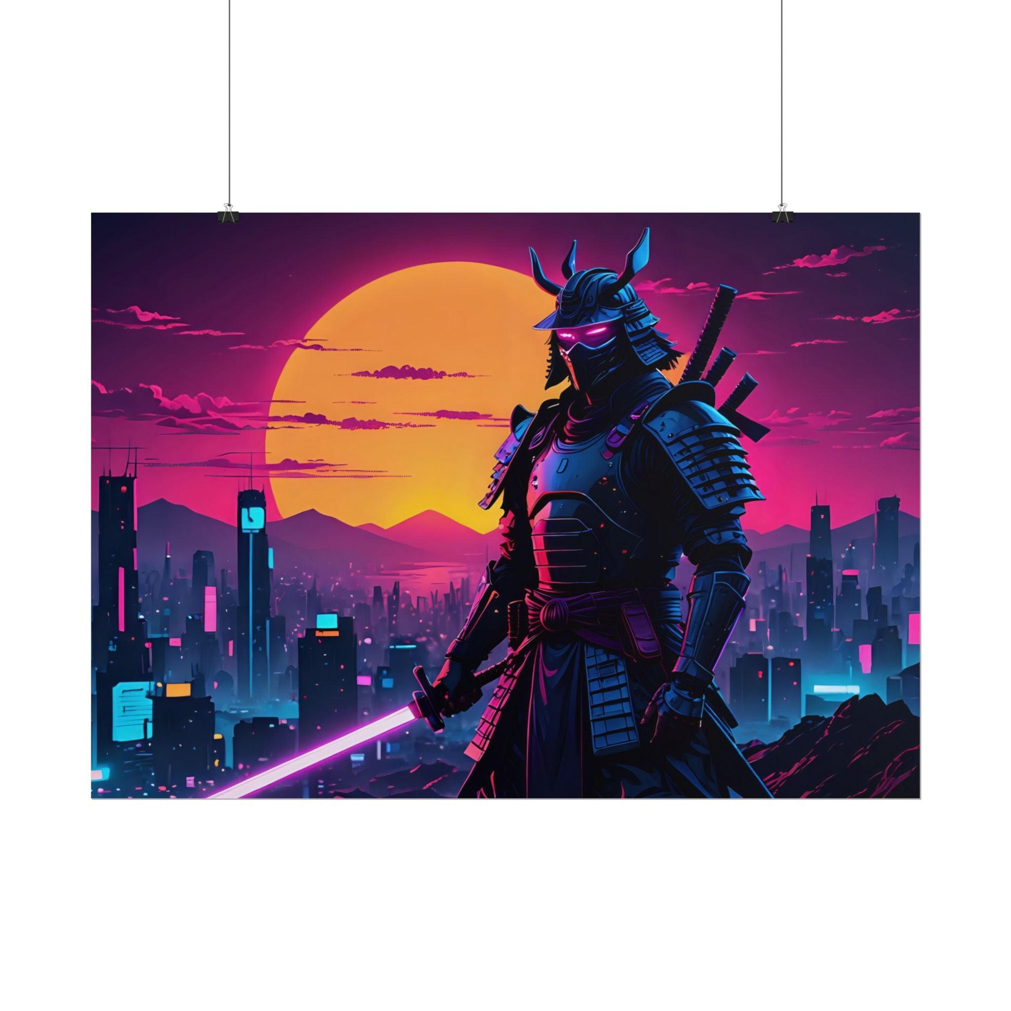 samurai-retrowave-poster-print-synthawave-wall-art-poster-gift-for-anime-fans-home-decor-japanese-art-retro-aesthetic-lightsa