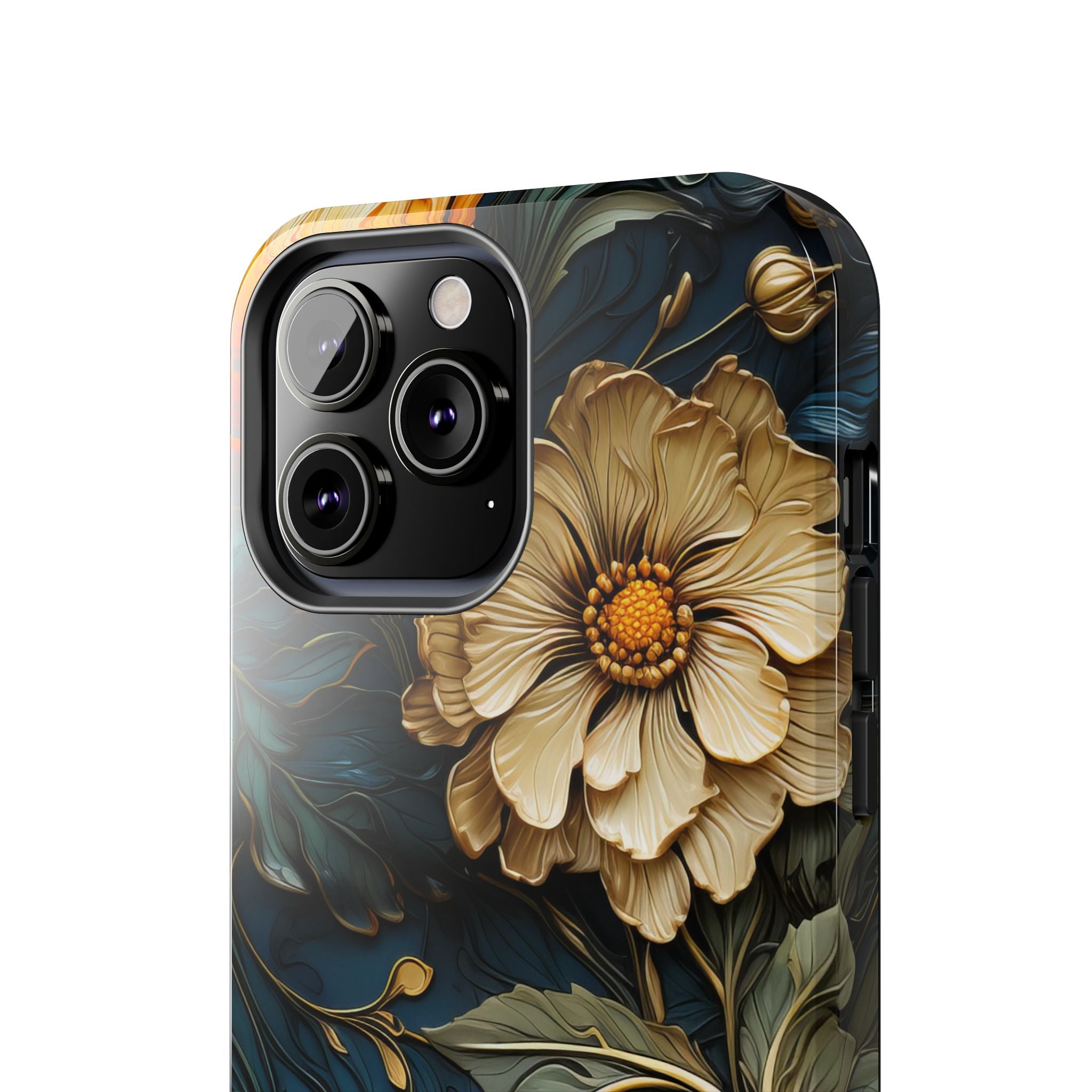 textured-art-nouveau-floral-tough-phone-case-cottagecore-iphone-case-unique-floral-phone-cover-vintage-style-iphone-case-prot