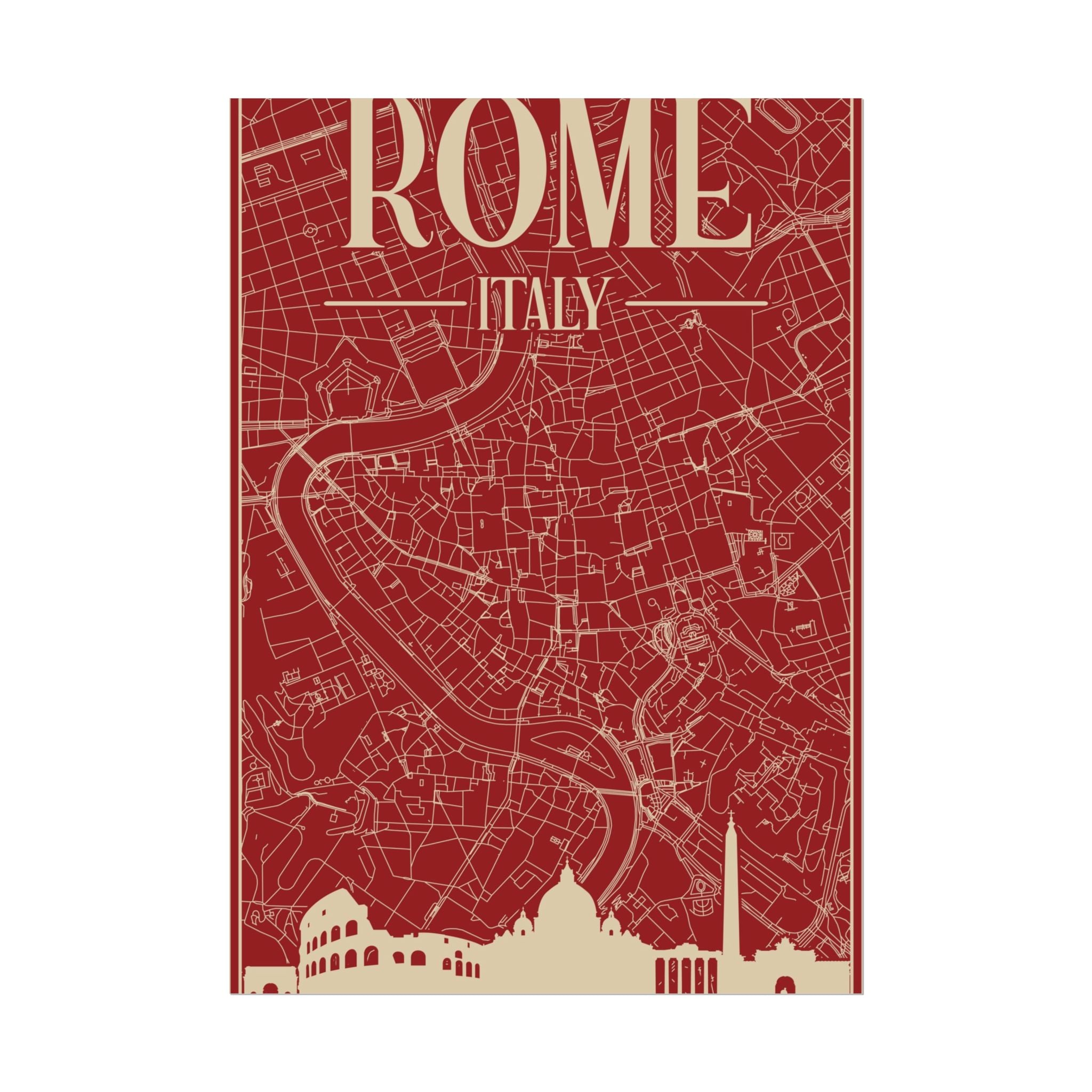 rome-italy-travel-poster-rolled-posters-for-home-decor-wall-art-print-italian-cityscape-wall-hanging