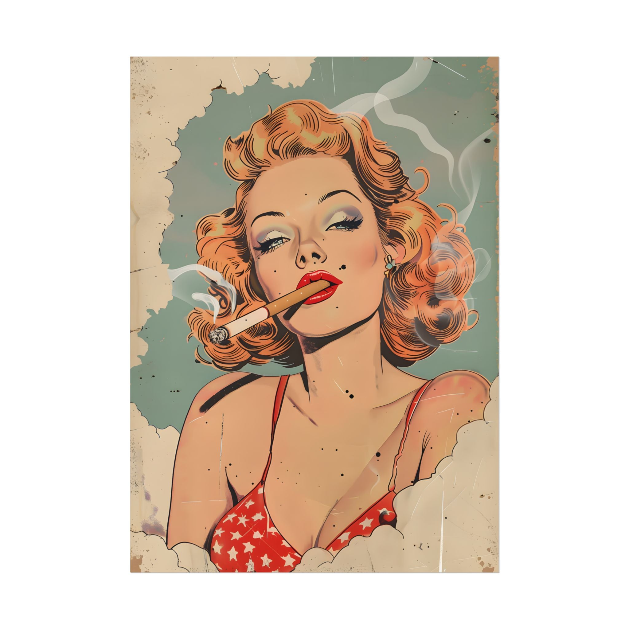 vintage-pin-up-girl-poster-print-girl-smoking-cigarette-wall-art-retro-pinup-poster-pin-up-illustration-home-decor-wall-hangi