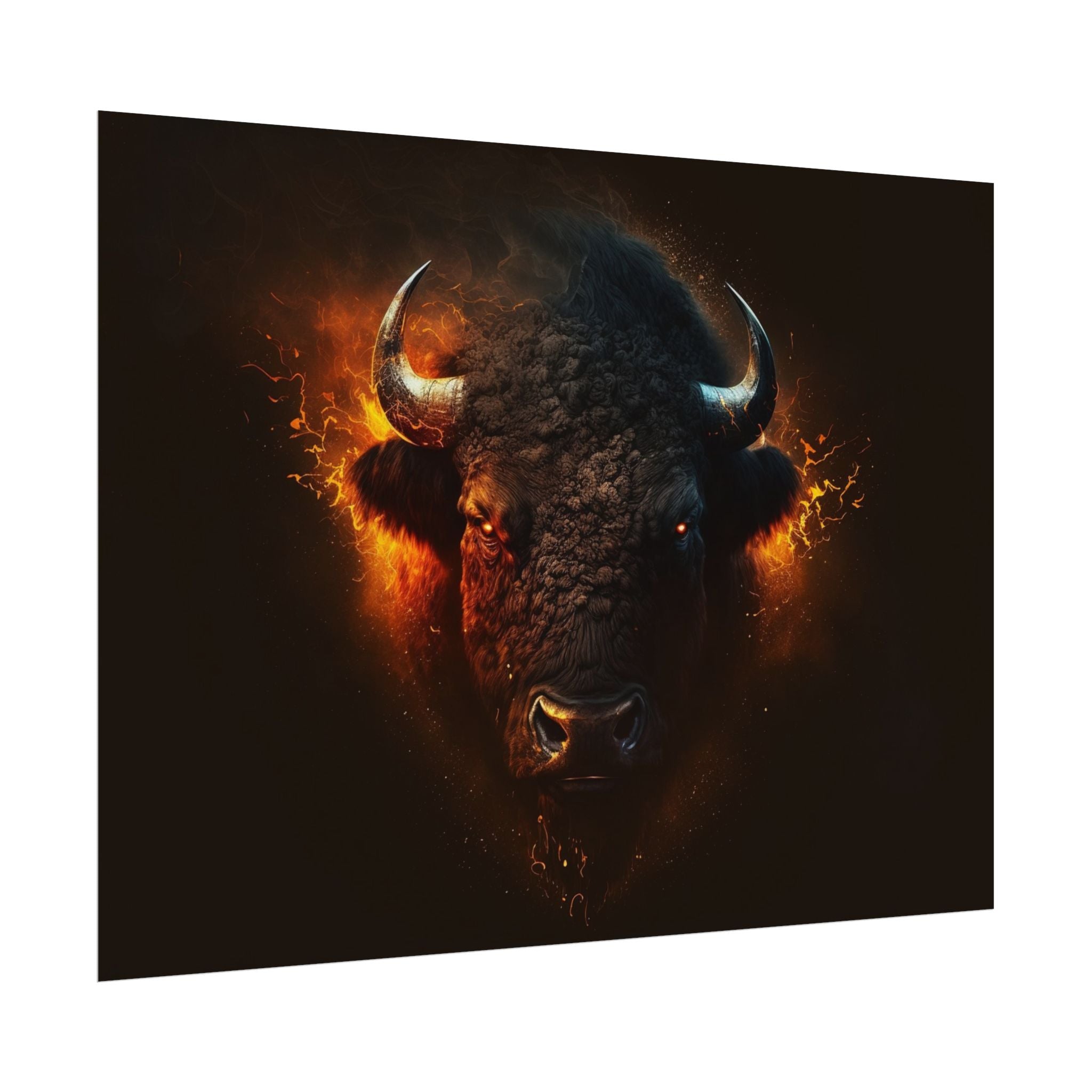 bison-art-poster-wall-decor-buffalo-gift-wildlife-home-decoration-western-bison-wall-art-nature-lover-gift-farm-house-wall-de