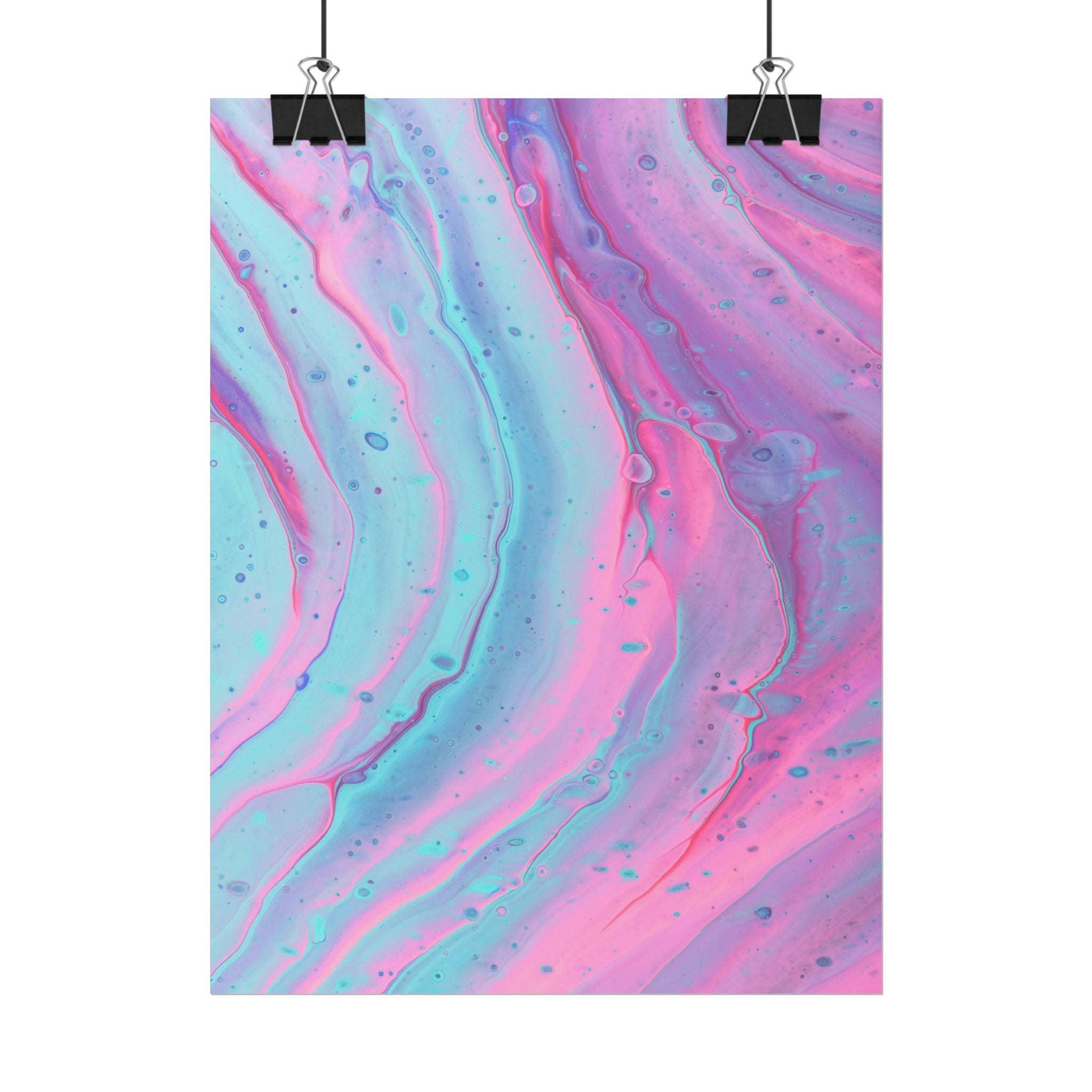 Blue Pink Abstract Minimalist Poster Print, Blue Pink Decor, Pink Blue Canvas Wall Art, Modern Home Decor, Living Room Wall Art