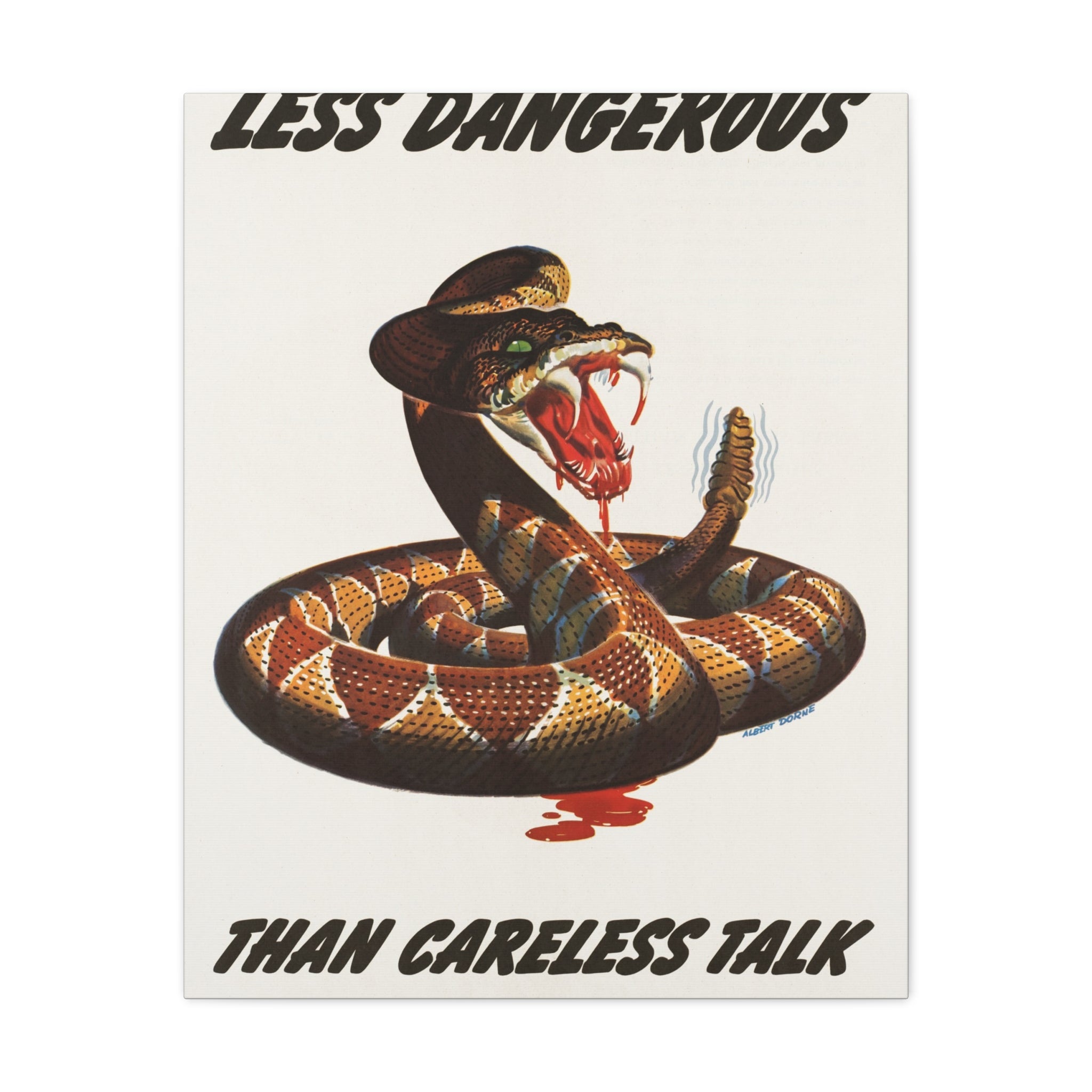 canvas-print-cobra-motivational-art-matte-finish-stretched-wall-art-less-dangerous-than-careless-talk-home-decor