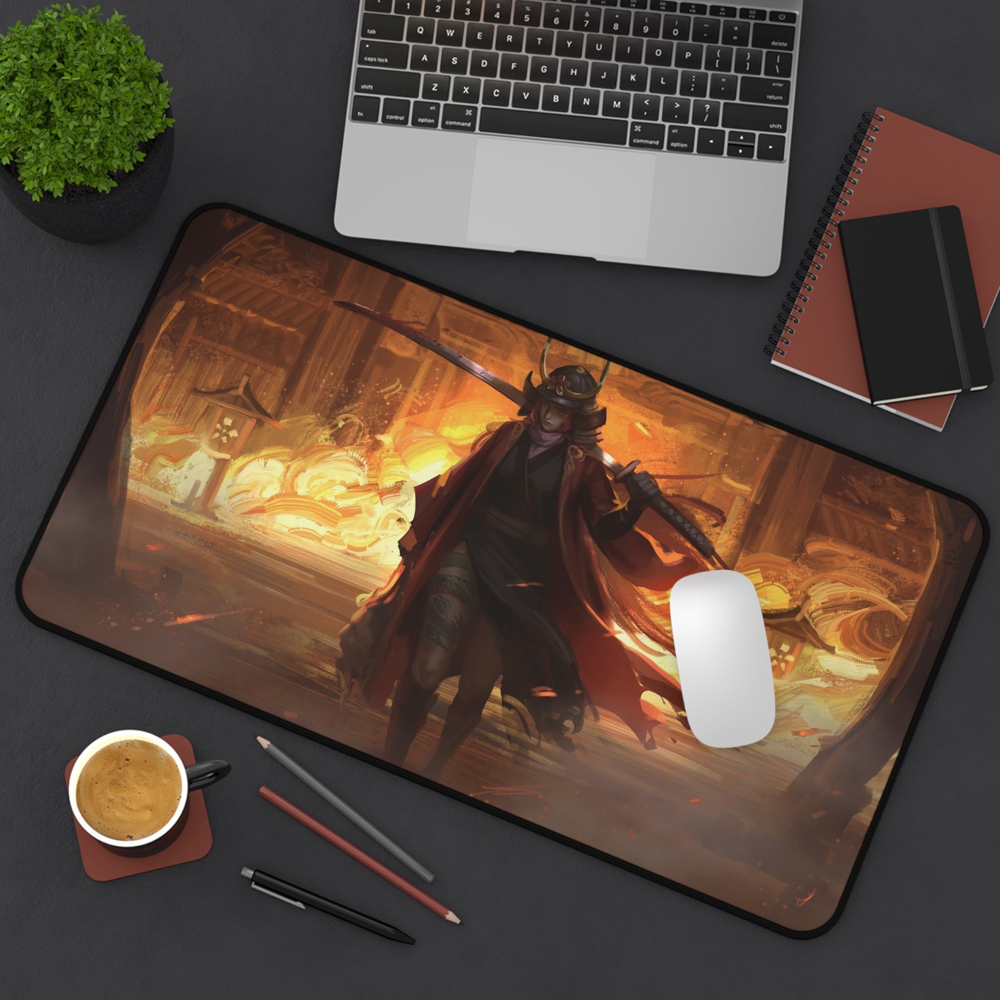 anime-samurai-girl-warrior-mouse-pad-japanese-katana-samurai-warrior-desk-mat-japanese-anime-girl-samurai-desk-pad