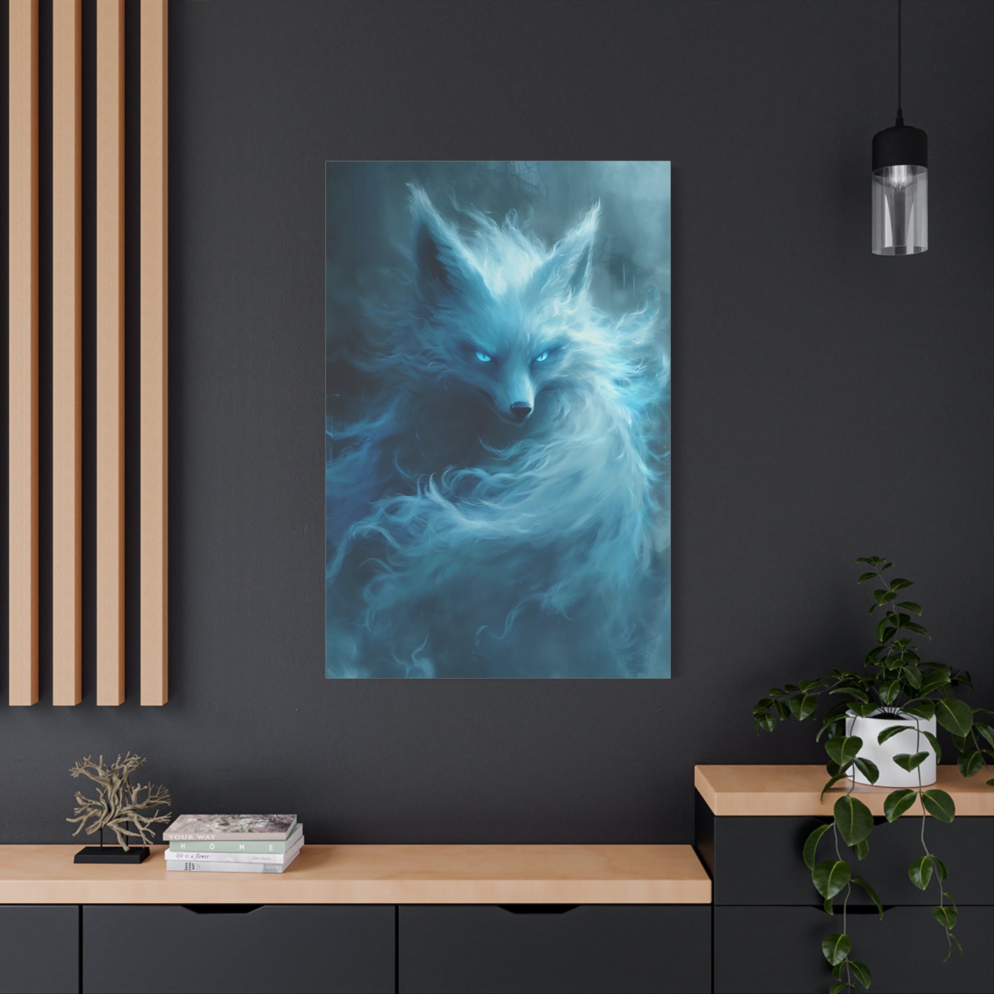 canvas-wall-art-white-snow-fox-fantasy-decor-wildlife-wall-art-home-decor-animal-lover-gift-nature-print-canvas-print-gift