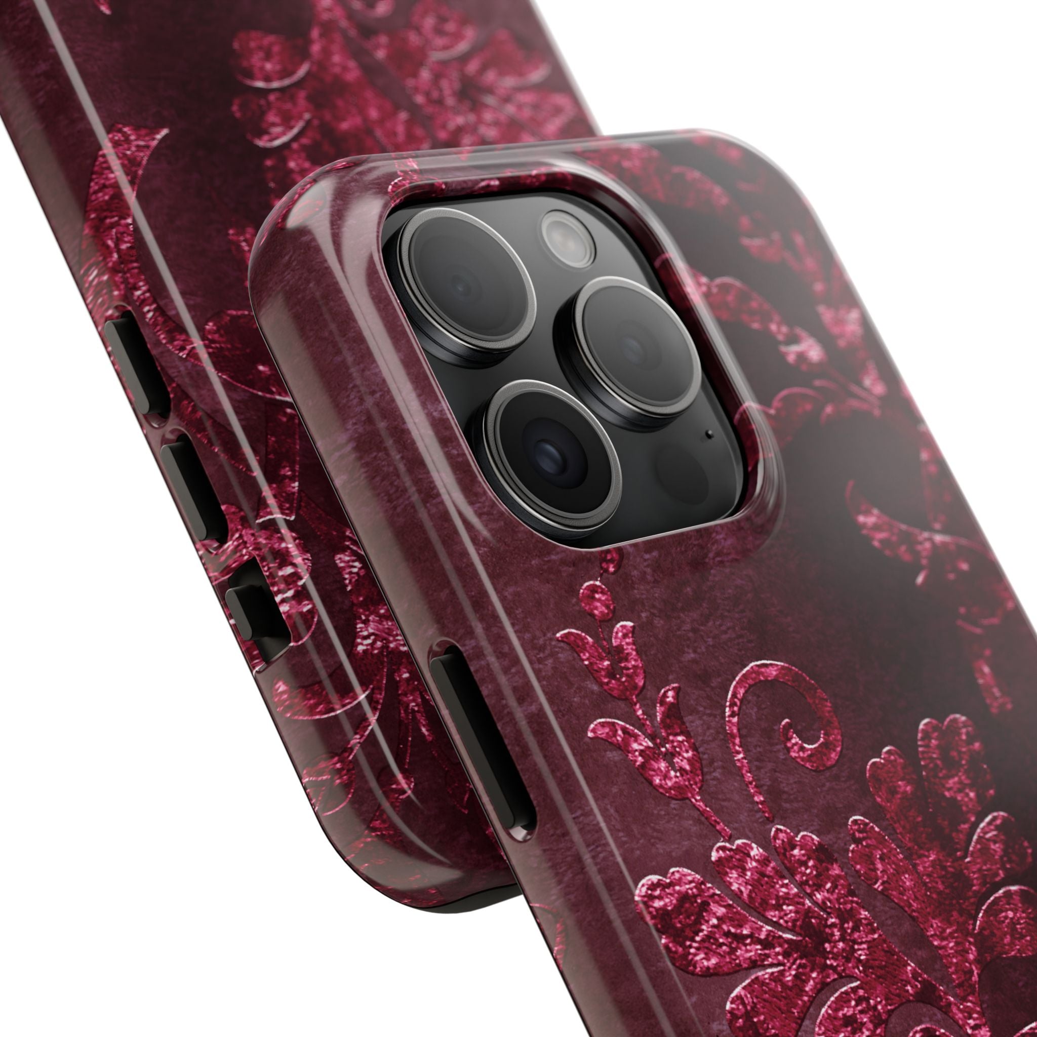 embossed-burgundy-velvet-tough-iphone-case-protective-iphone-cover-heavy-duty-iphone-case-rugged-phone-case-durable-smartphon