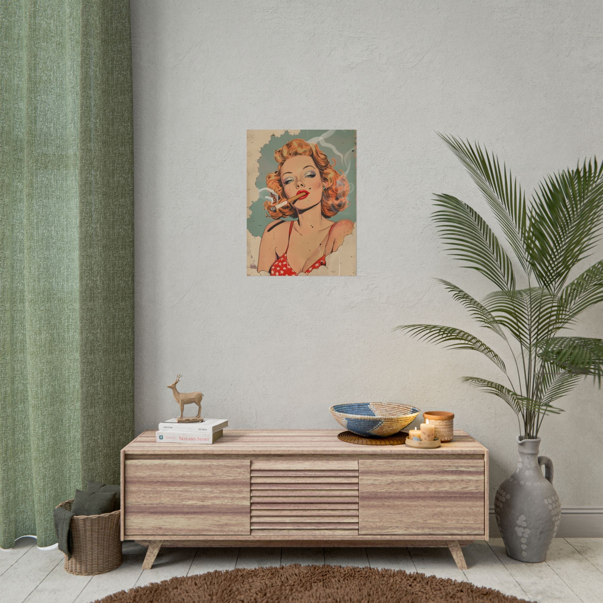 vintage-pin-up-girl-poster-print-vintage-poster-wall-art-retro-pinup-poster-pin-up-illustration-home-decor-wall-hanging-vinta