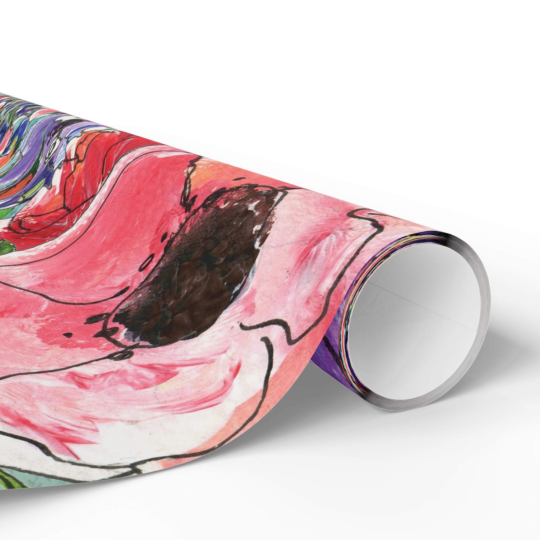 floral-wrapping-papers-pink-purple-oil-painting-gift-wrap-holiday-present-packaging-birthday-party-decor-craft-supplies-weddi