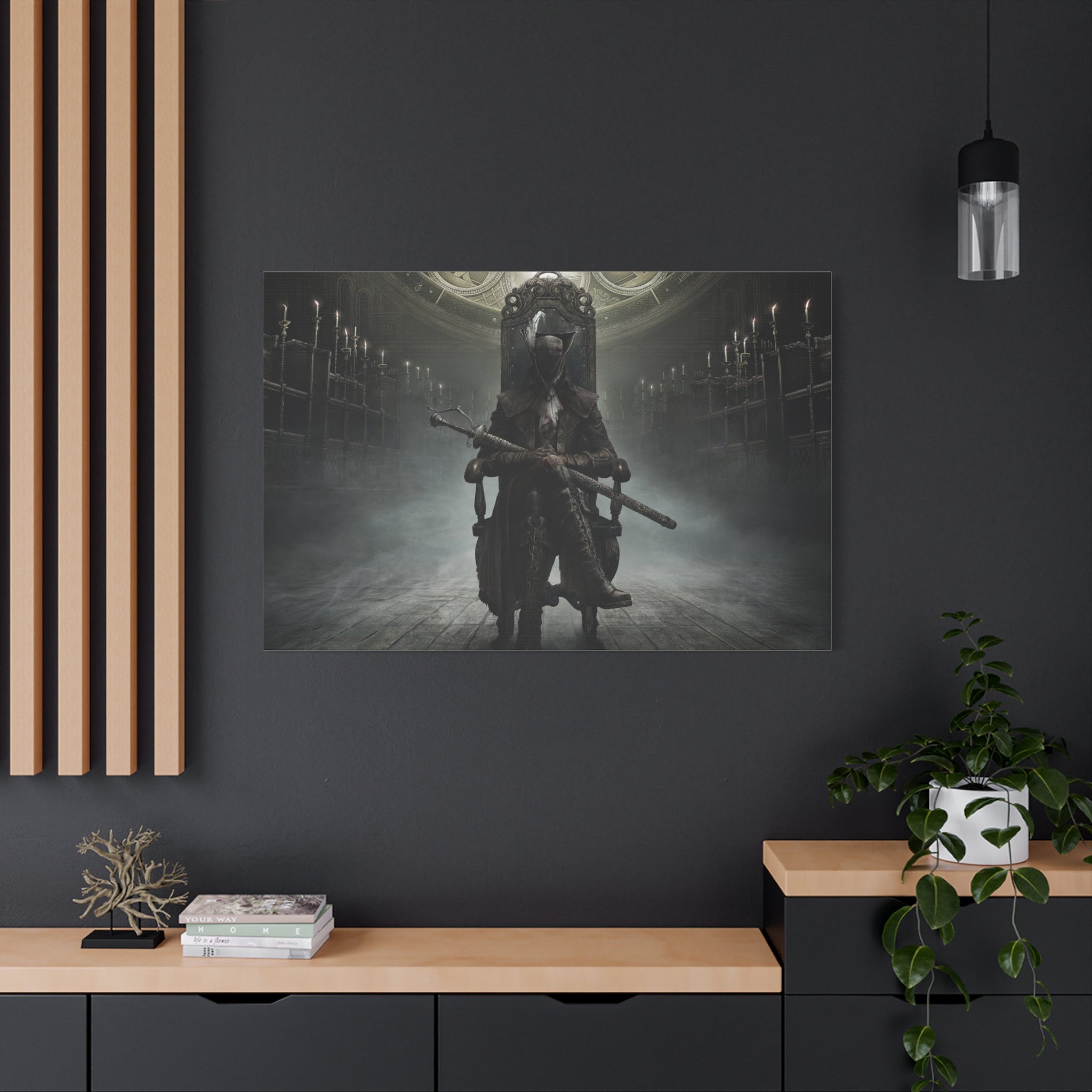 Bloodborne Boss Lady Maria Canvas Wall Art, Home Wall Decor, Game Wall Art Print, Gothic Art
