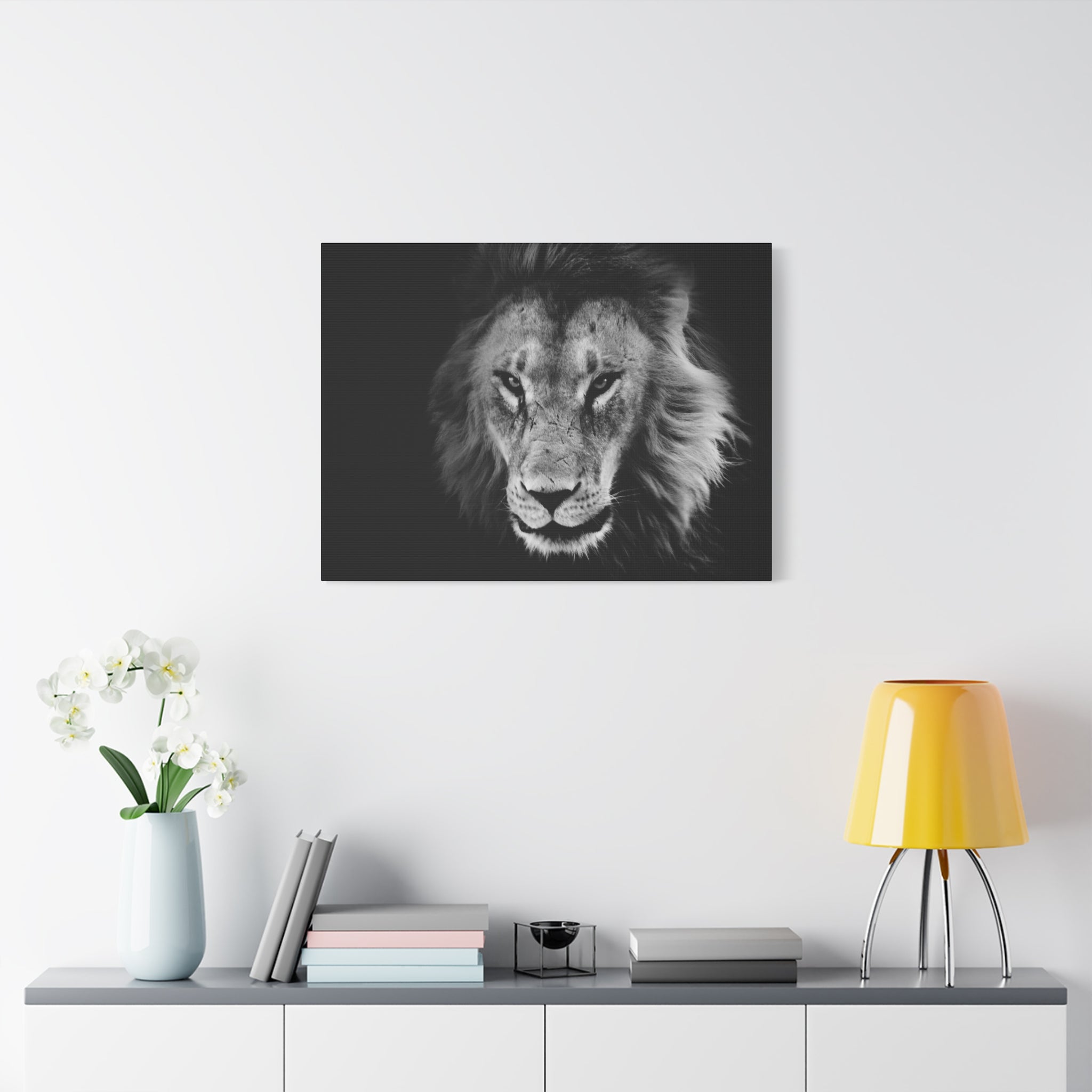 canvas-print-lion-wall-art-black-and-white-living-room-decor-matte-stretched-lion-poster-jungle-animal-art-print-wildlife-saf
