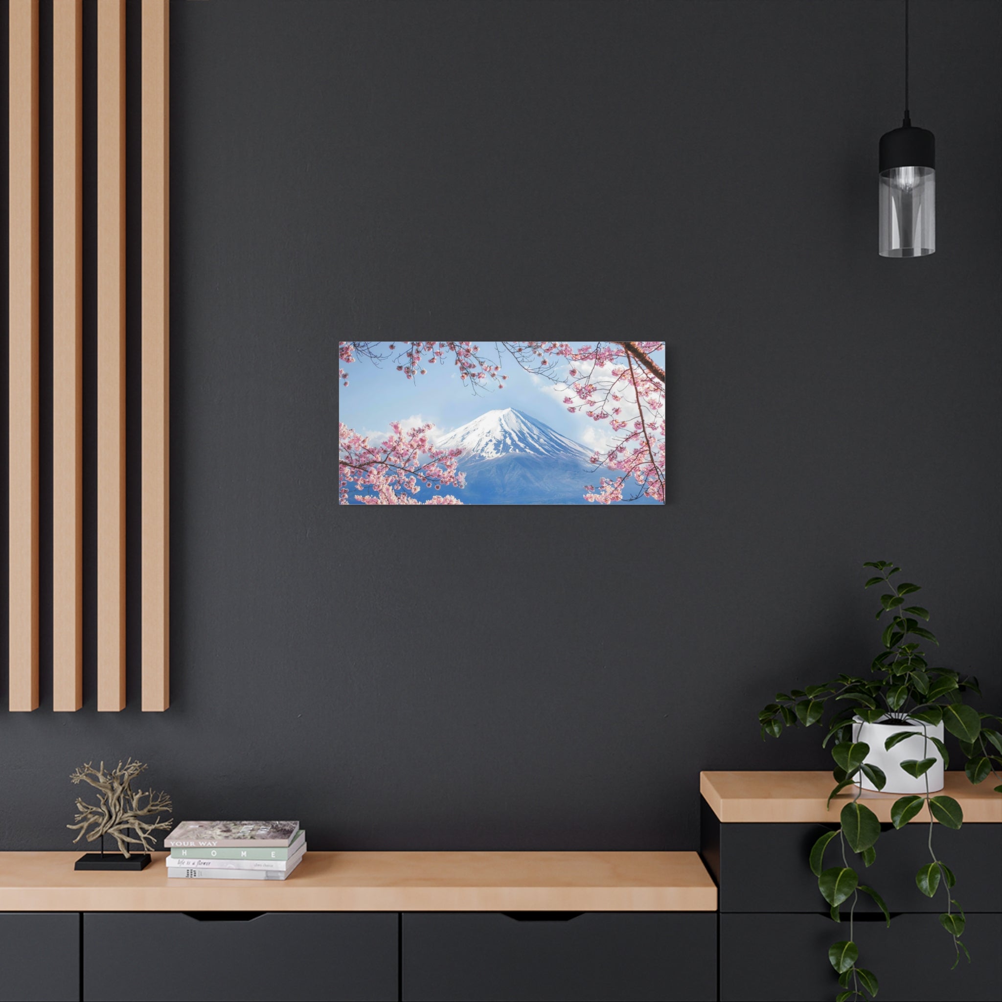 canvas-print-mount-fuji-cherry-blossom-wall-art-scenery-winter-sakura-flower-decor-stretched-matte-japanese-landscape-home-de
