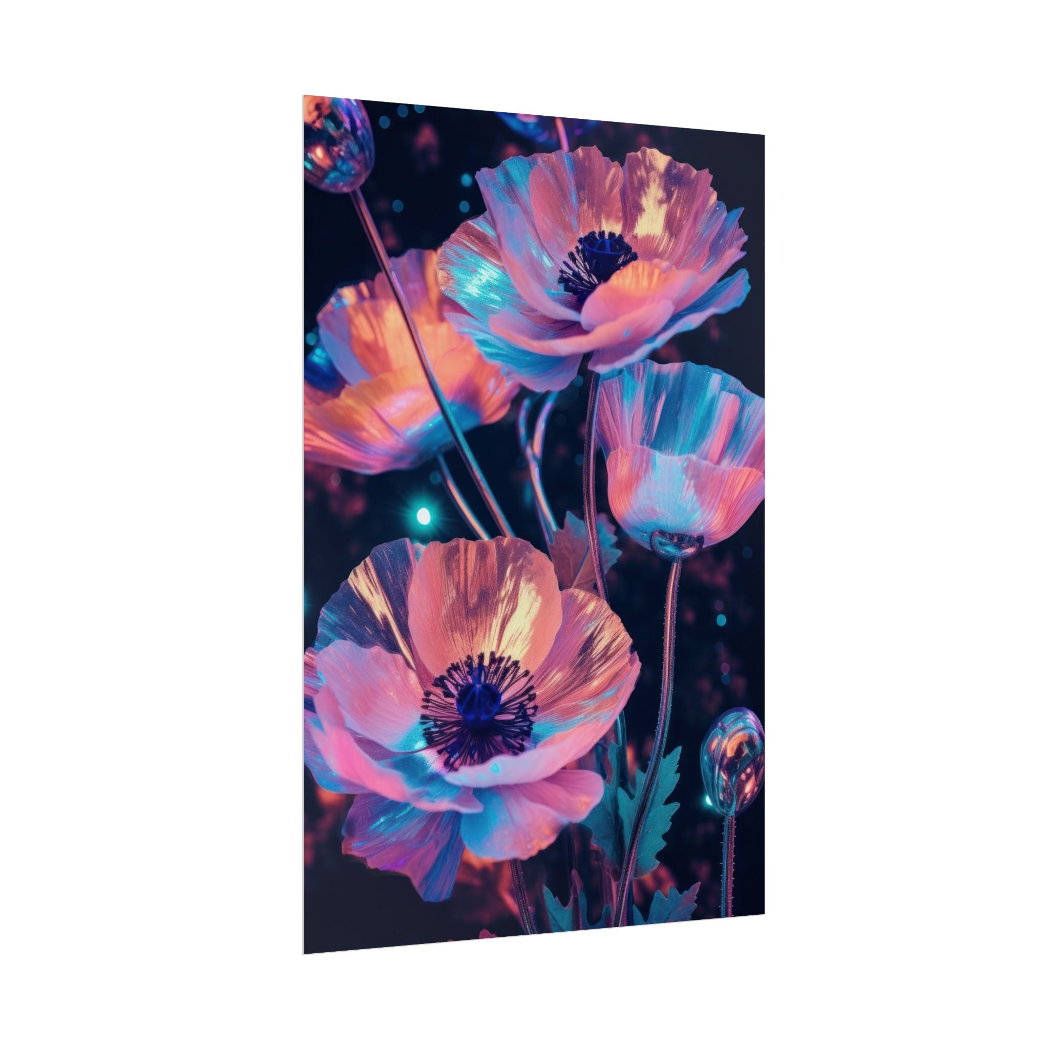 poppy-flower-poster-art-pearl-floral-wall-art-floral-print-flower-print-nature-wall-decor-flower-wall-decor-housewarming-gift