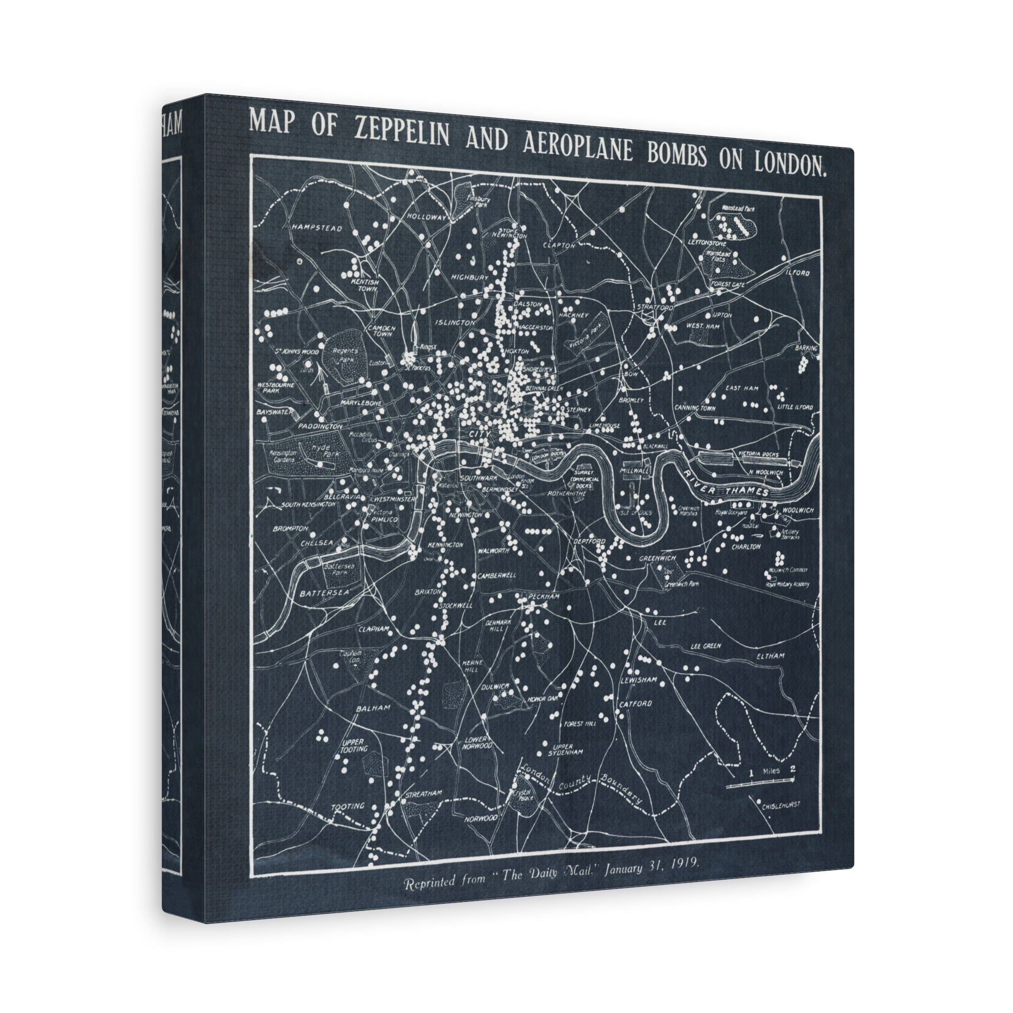 canvas-print-world-war-i-london-map-herbert-green-zeppelin-and-airplane-bombs-wall-art-decor-london-ww1