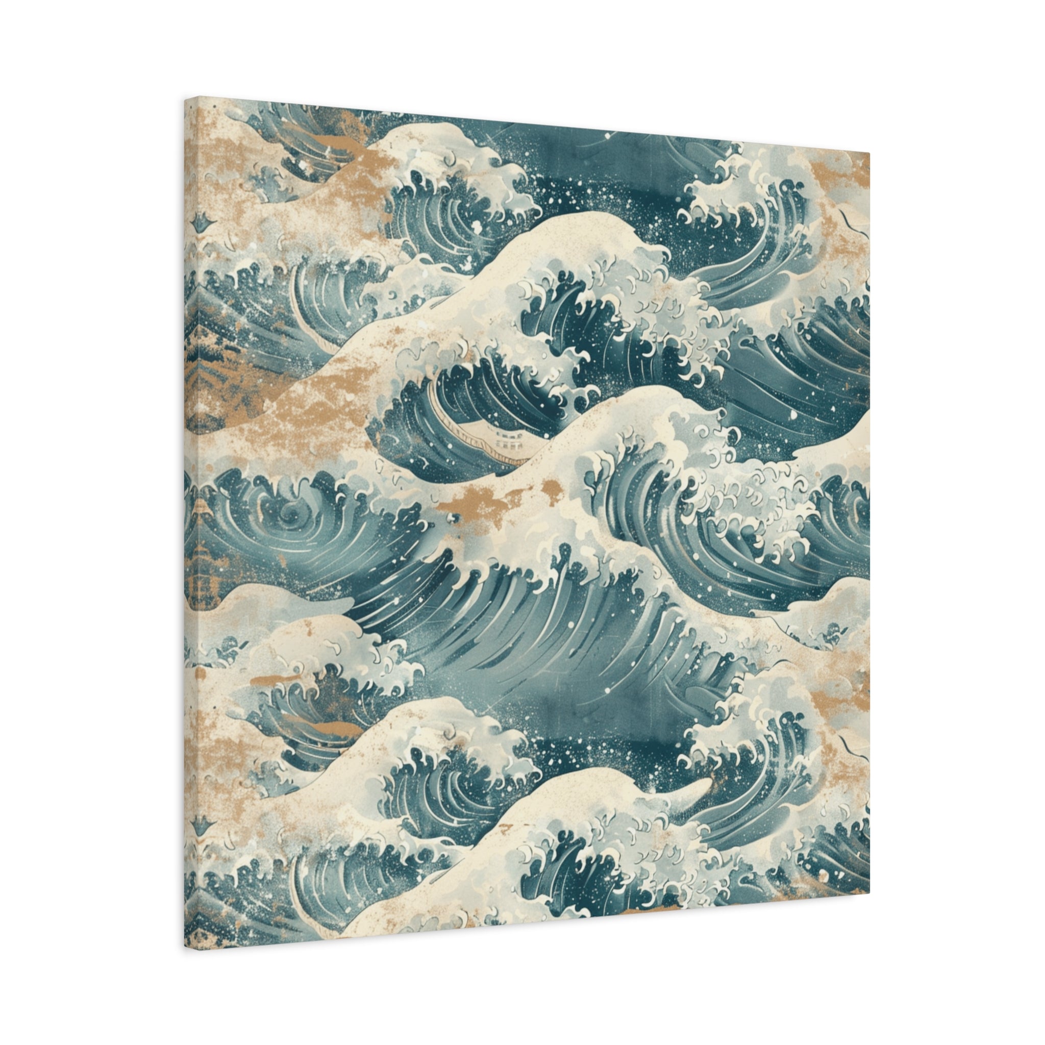 canvas-print-vintage-wave-pattern-japanese-style-colorful-wall-art-home-decor-stretched-matte-canvas-unique-gift-idea-office-