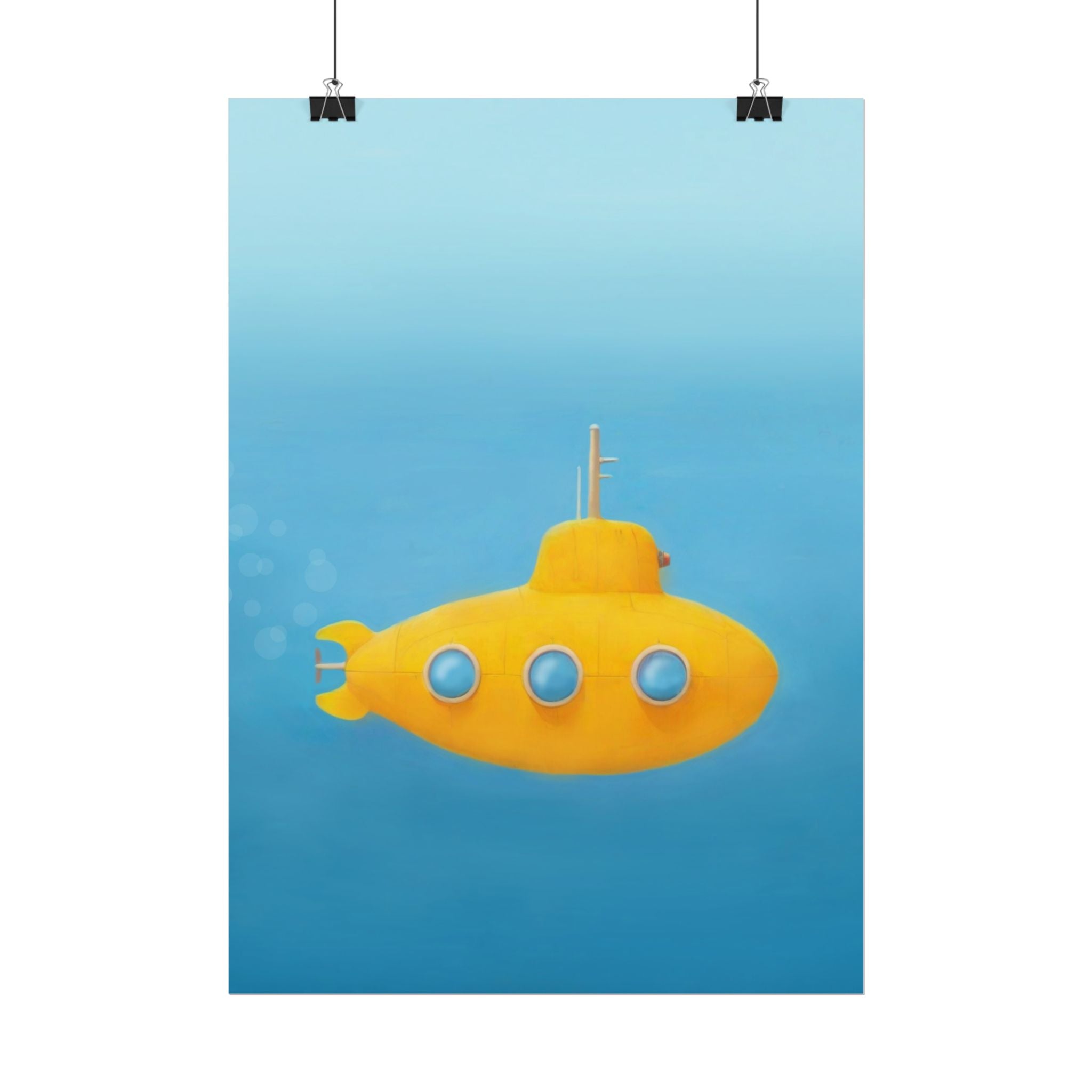 yellow-submarine-nursery-poster-art-fine-art-poster-wall-art-submarine-print-yellow-nursery-decor-gender-neutral-nursery