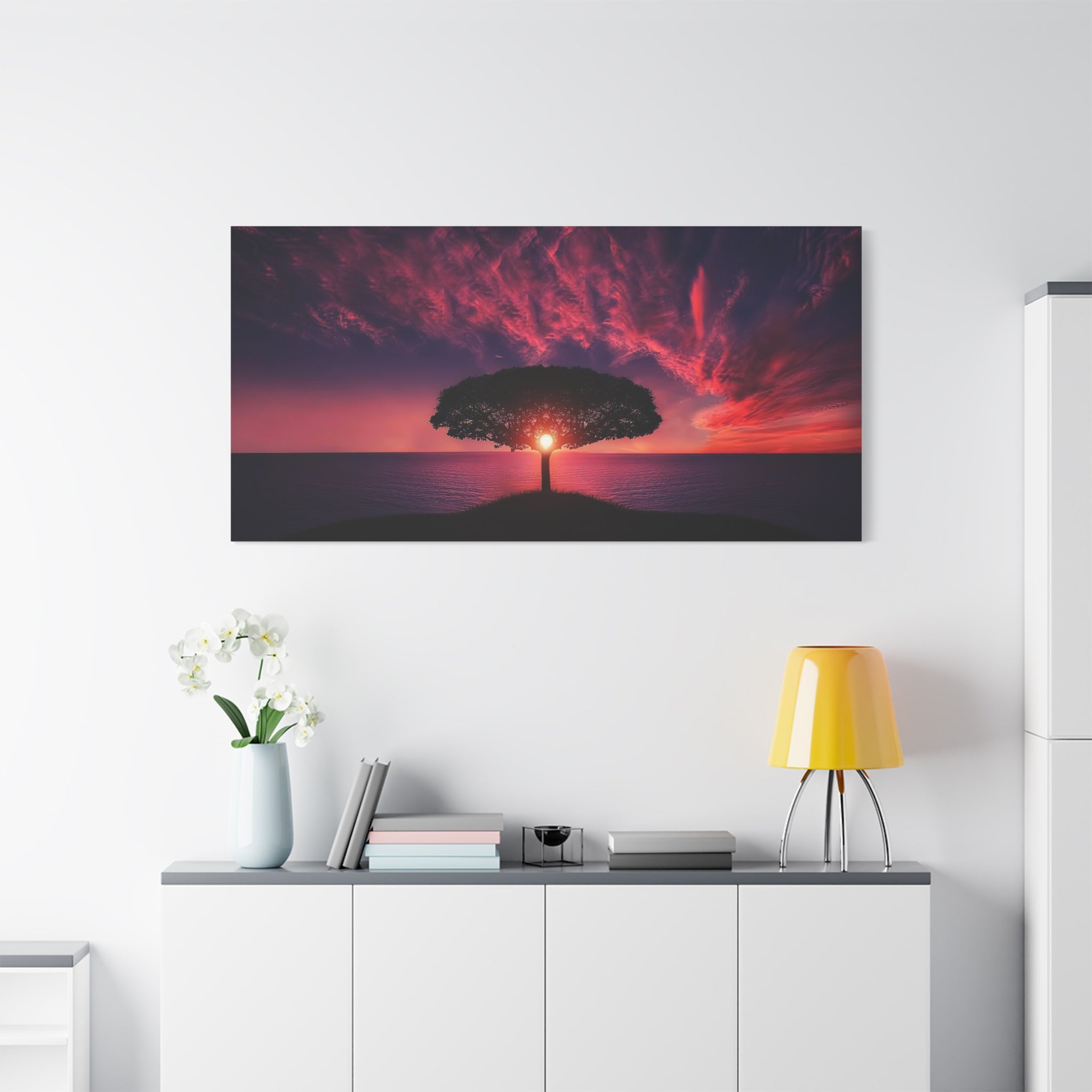 canvas-print-panoramic-sunset-tree-wall-art-scenery-decor-matte-canvas-large-canvas-canvas-art-print-landscape-nature-wall-de
