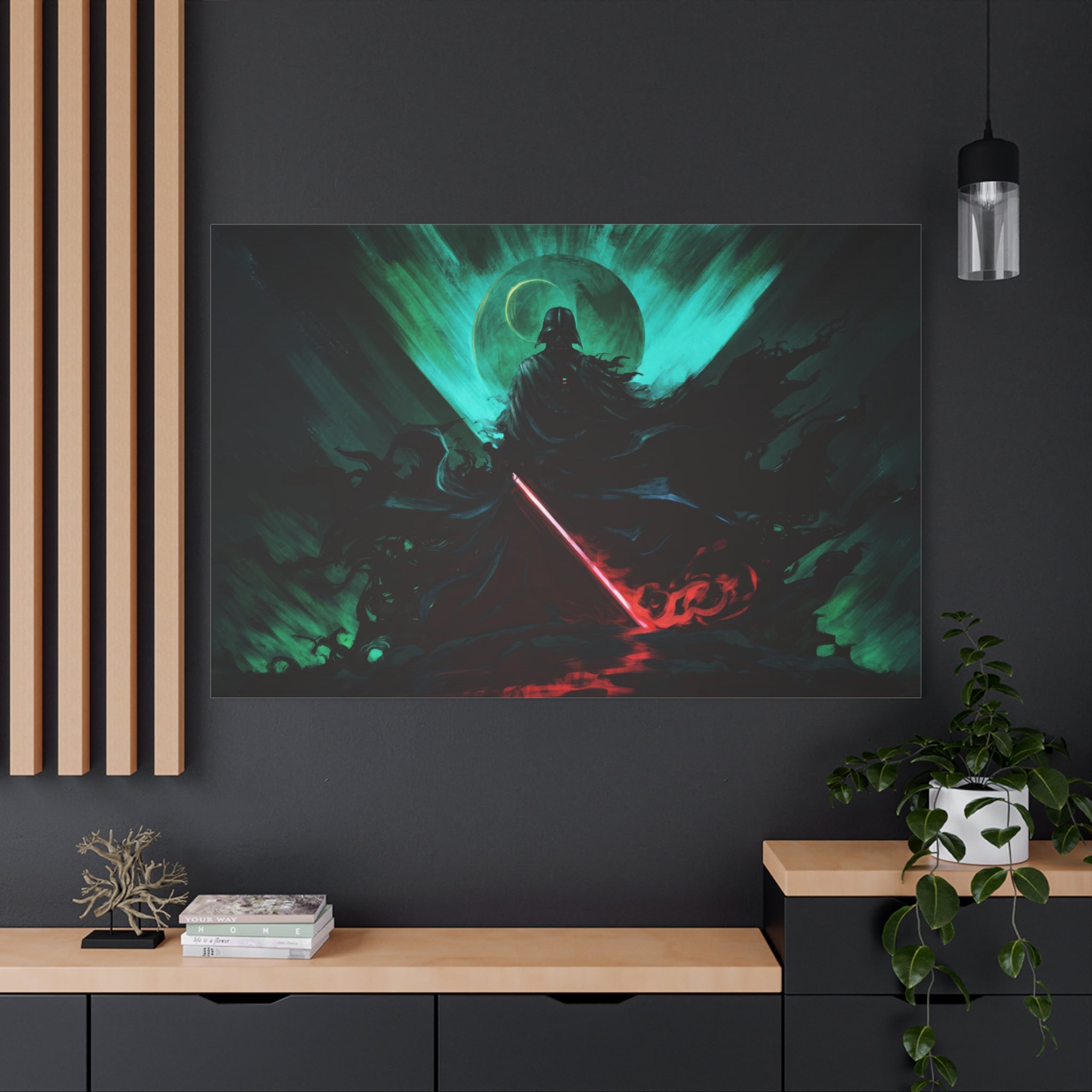 darth-vader-canvas-print-star-wars-wall-art-galactic-darth-vader-art-darth-vader-wall-decor-lightsaber-dark-side-art-gift-for