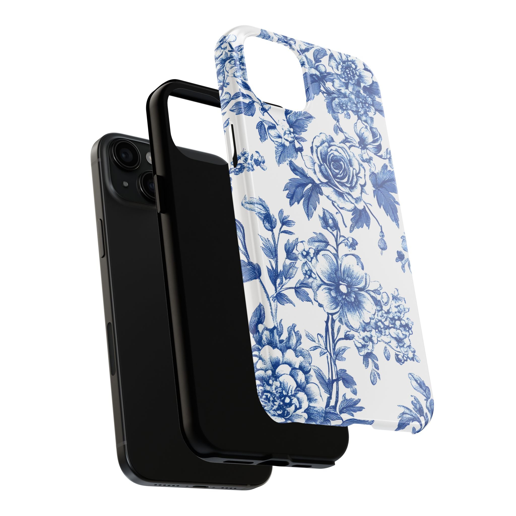 french-toile-floral-tough-iphone-case-blue-iphone-cover-protective-iphone-case-hard-shell-iphone-case-vintage-design-phone-ca