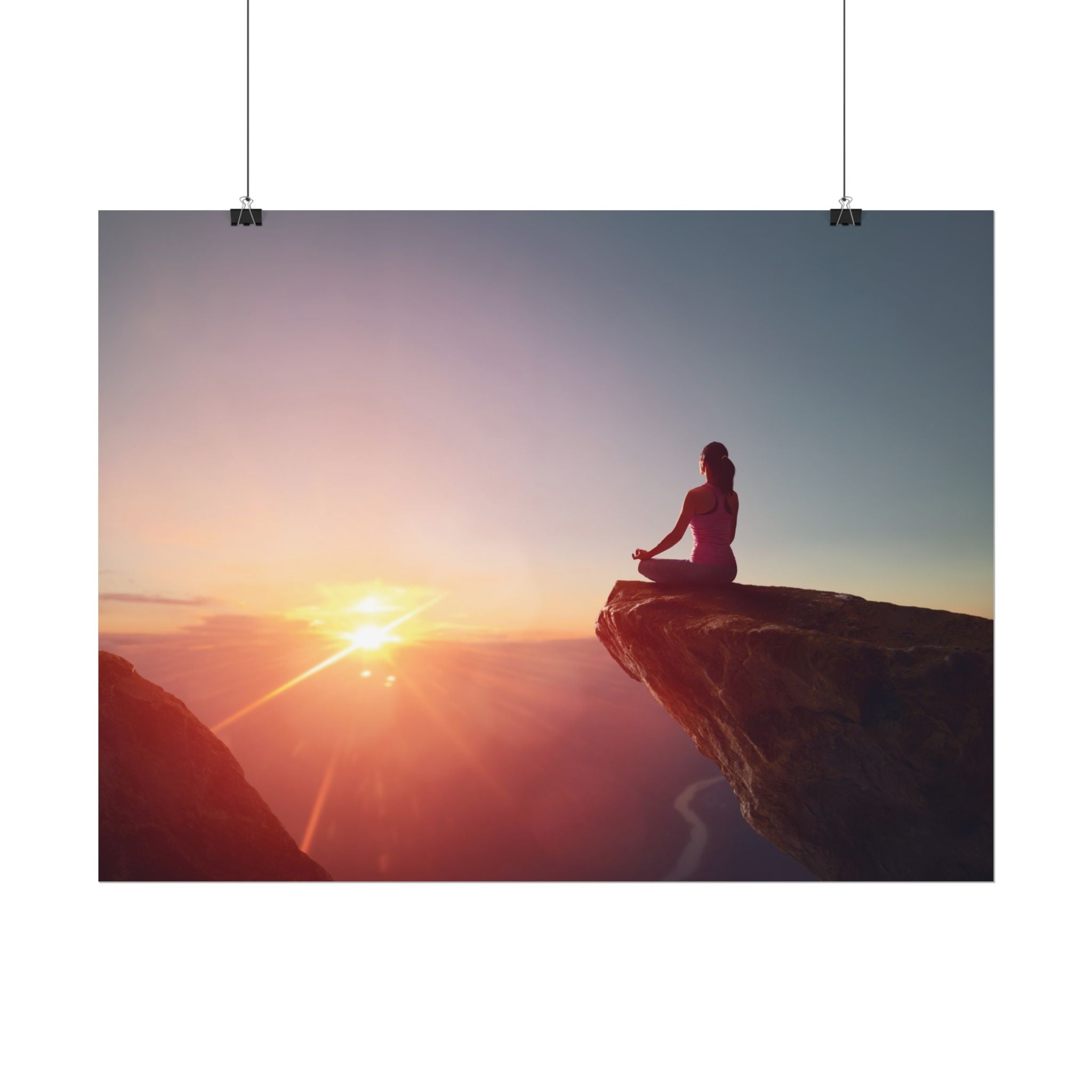 sunset-meditation-poster-yoga-wall-decor-mindfulness-poster-art-print-spiritual-gift-serene-home-decor-rolled-posters