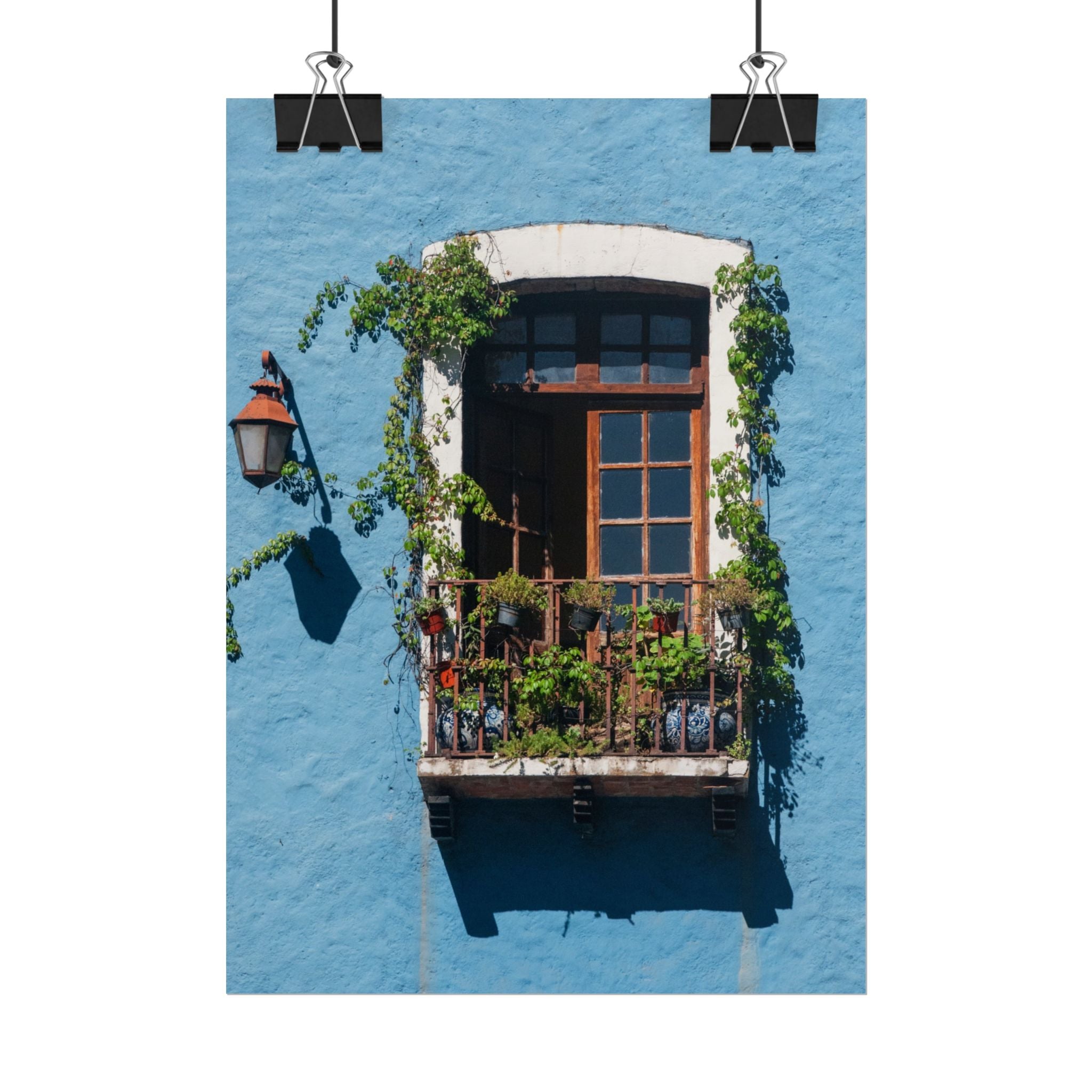 Rolled Posters, Mexican Balcony Home Decor Wall Art Hanging, Living Room Housewarming Gift, Poster Wall Art