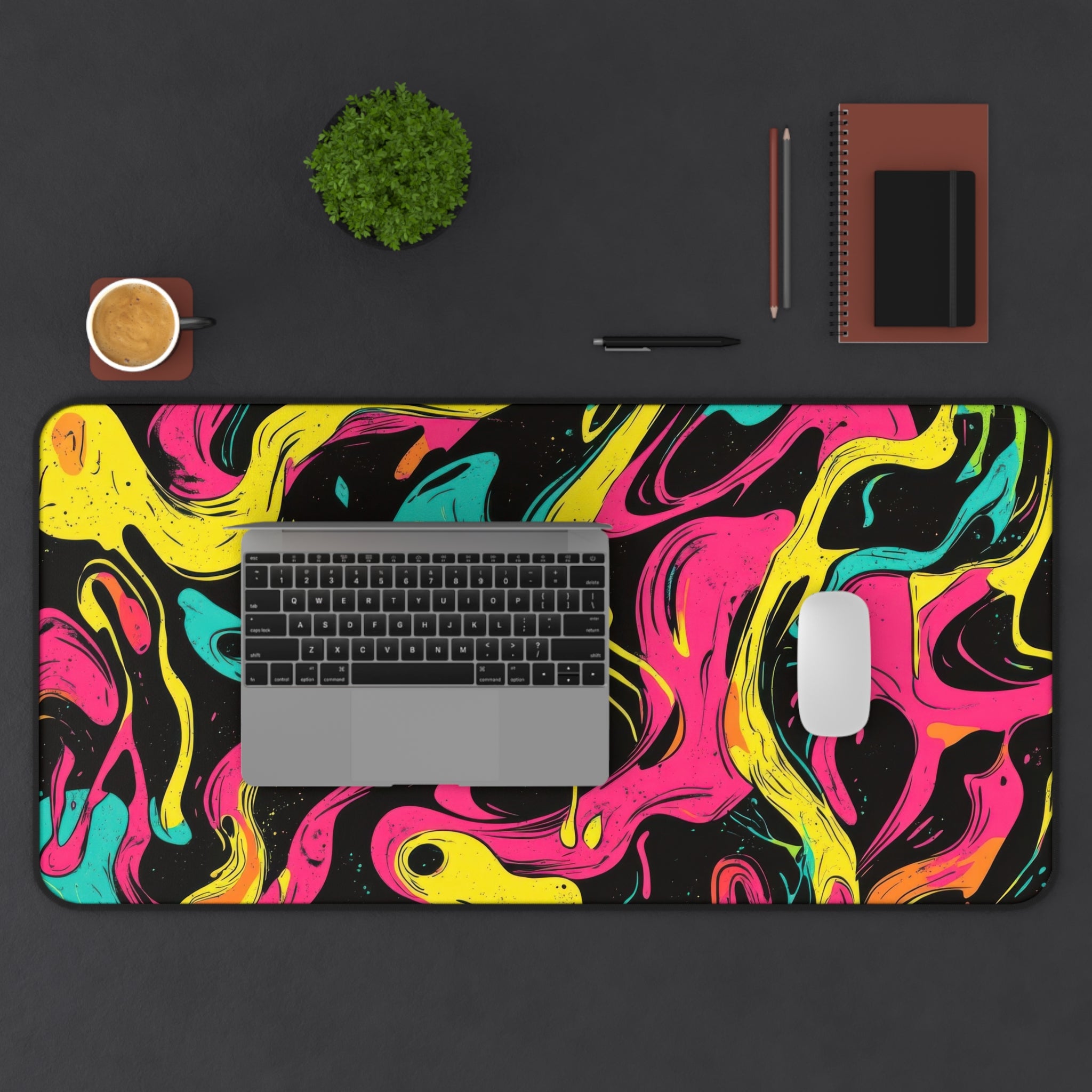 vibrant-multicolor-desk-pad-abstract-mouse-pad-colorful-desk-mat-rainbow-abstract-desk-mat-bright-mousepad