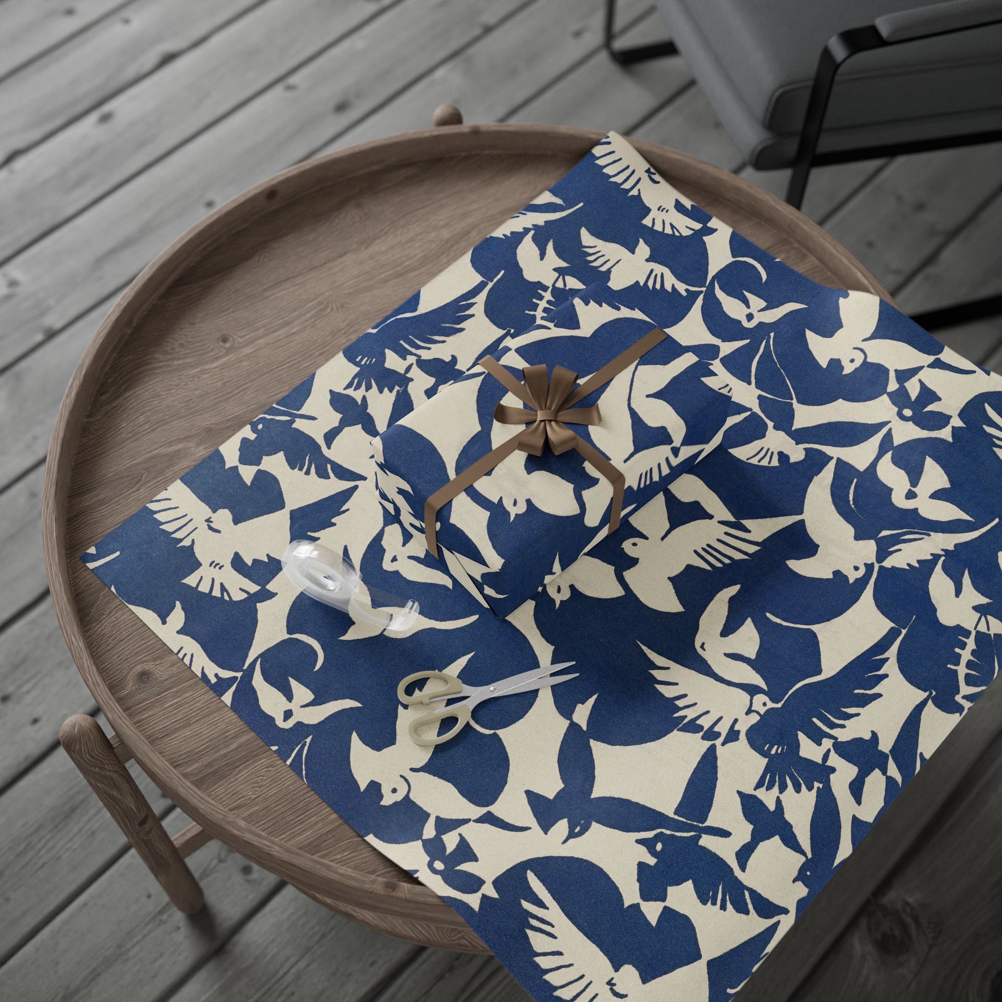 wrapping-papers-pigeons-white-blue-gift-packaging-roll-bird-lover-present-wrap-birthday-party-christmas-holiday-occasion-deco
