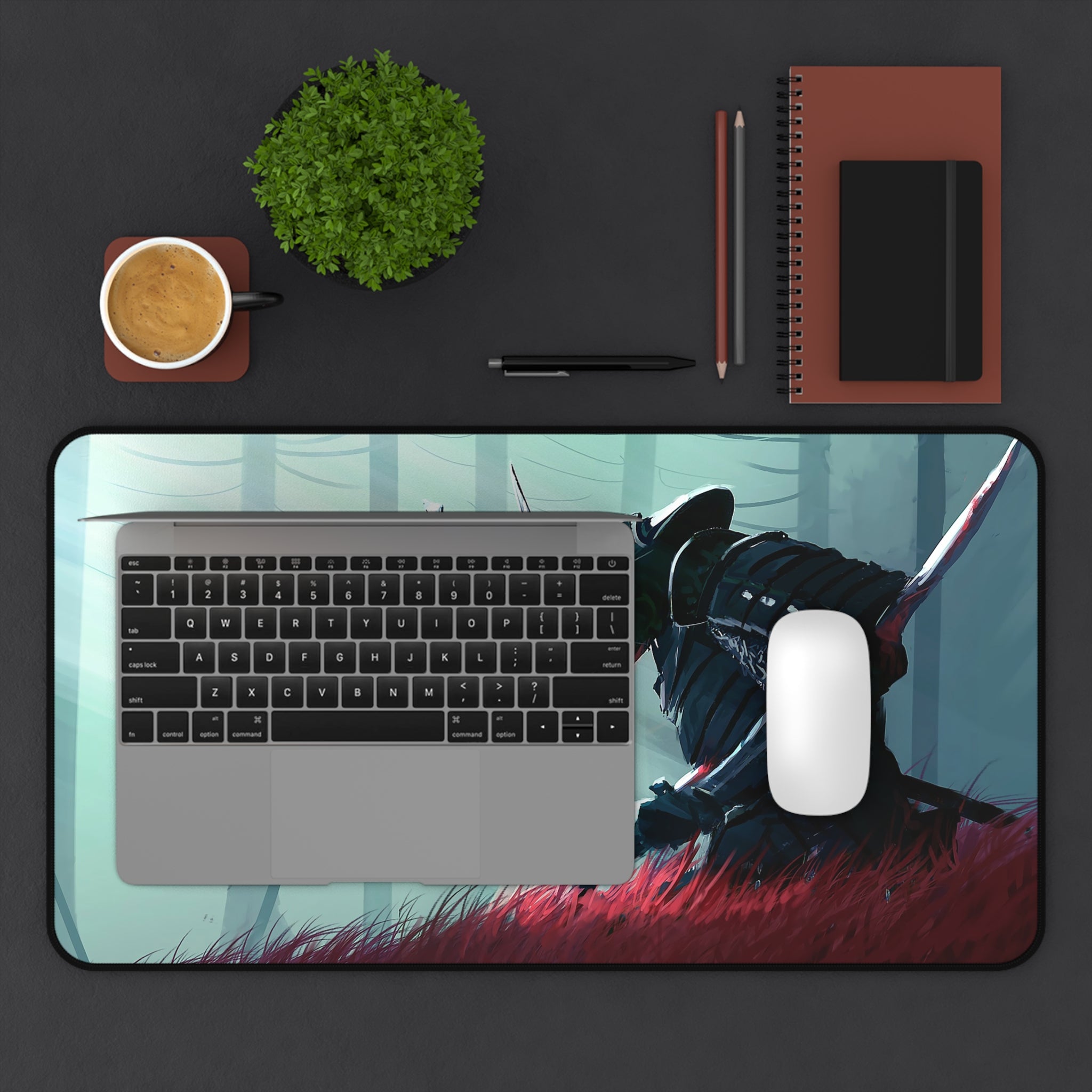 fantasy-samurai-warrior-hara-kiri-mouse-pad-japanese-katana-samurai-warrior-with-armor-desk-mat-japanese-anime-samurai-desk-p