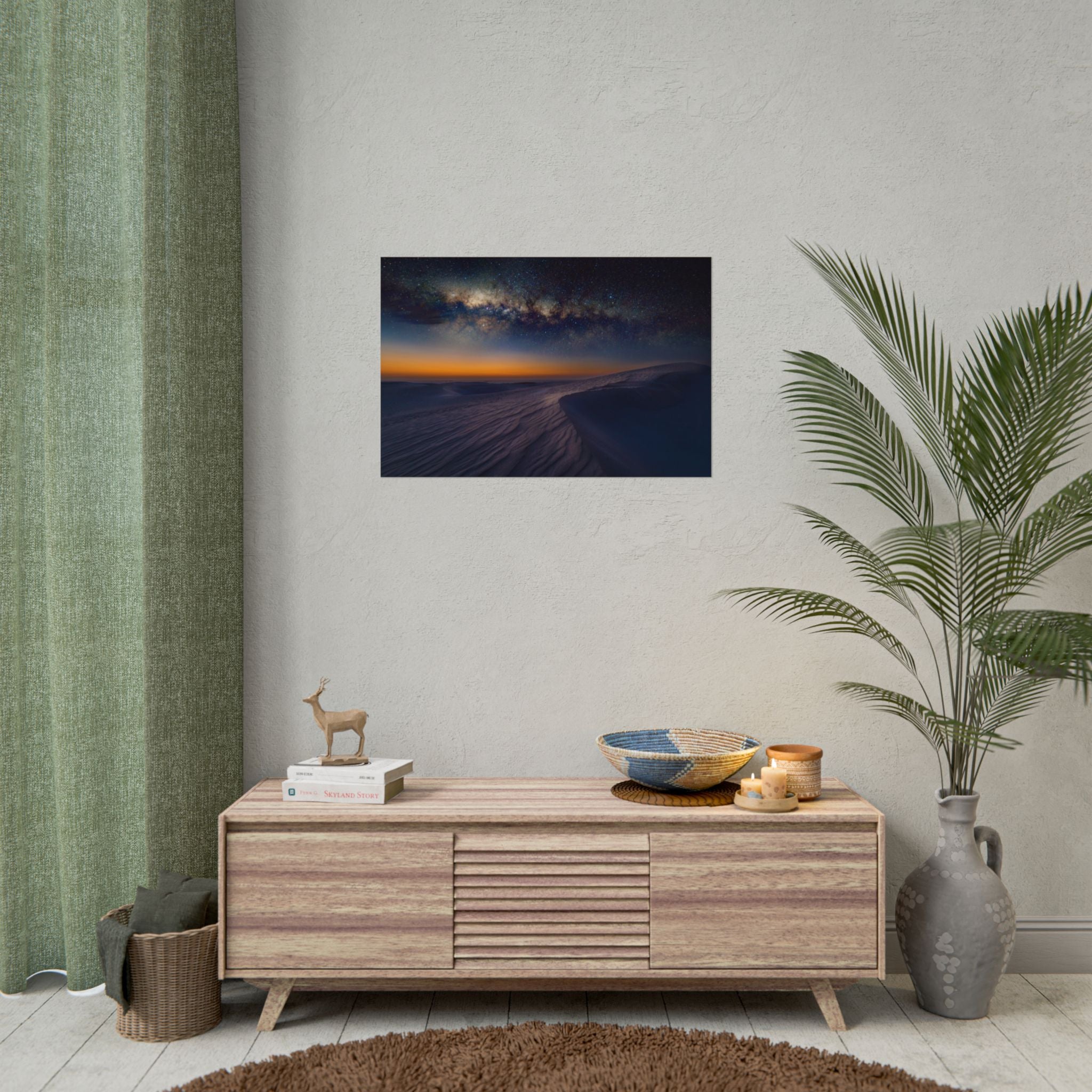 desert-landscape-poster-print-milky-way-wall-art-desert-wall-decor-unique-home-decor-starry-night-picture