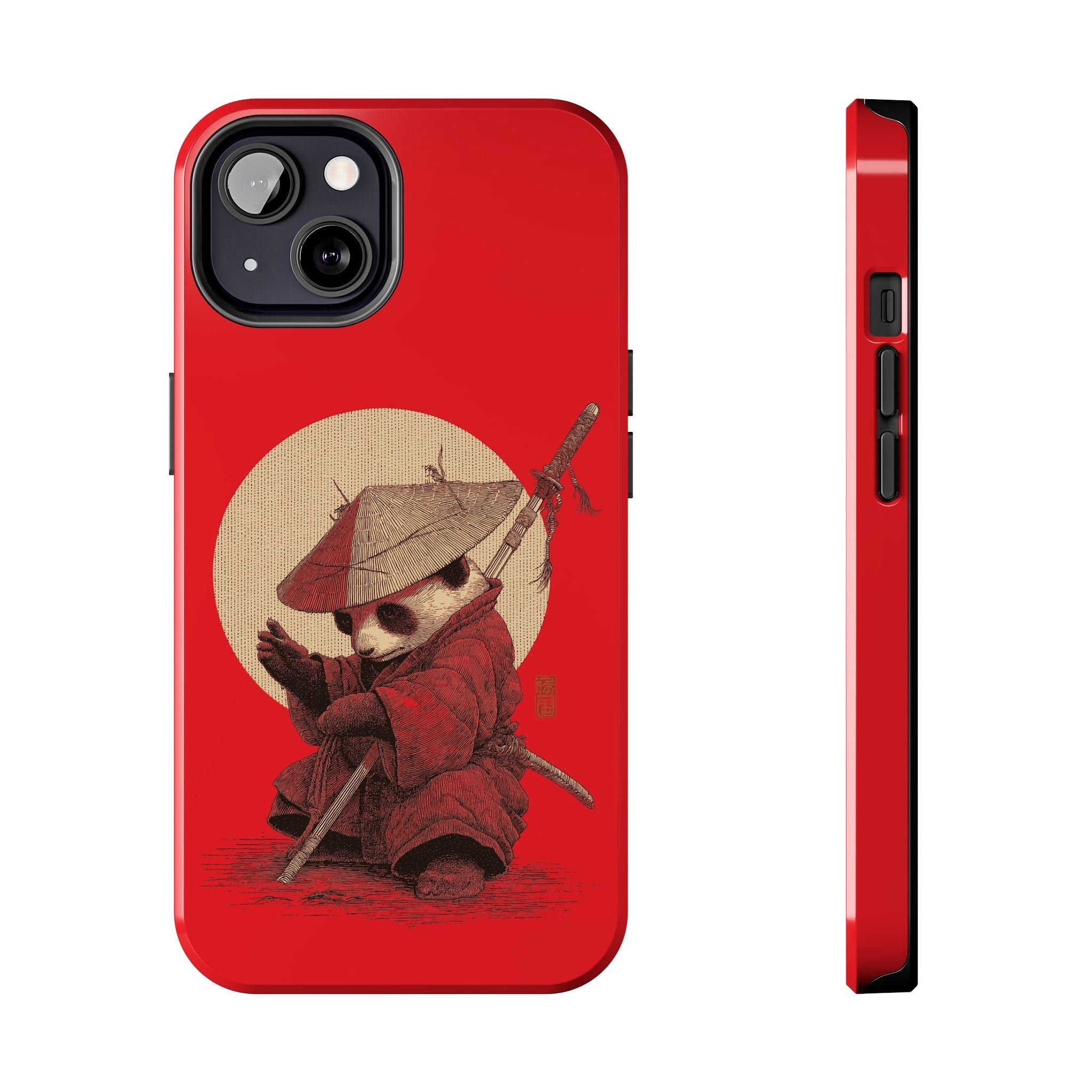 japanese-samurai-panda-iphone-tough-case-kawaii-animal-phone-cover-protective-phone-cover-japandi-art-iphone-case
