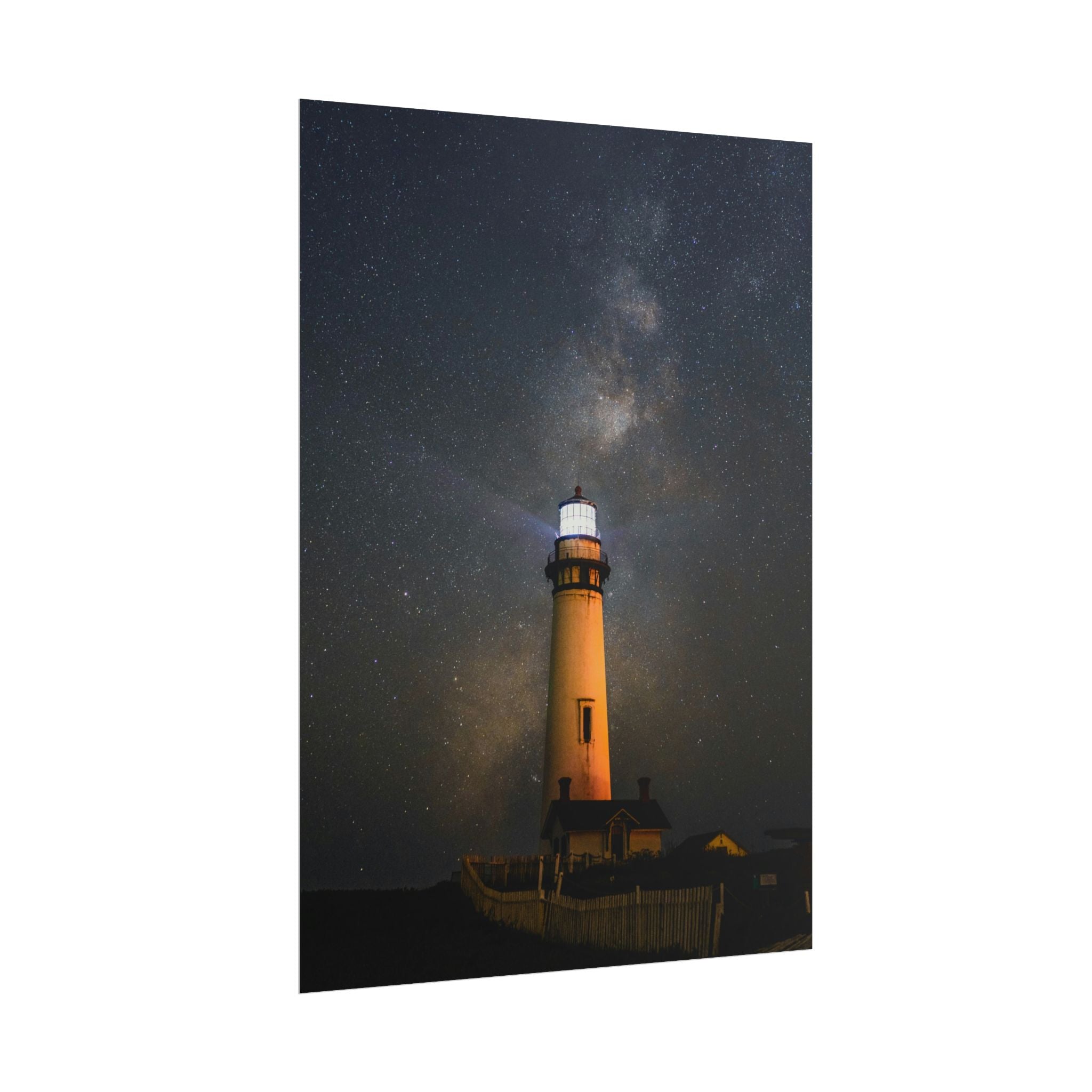 lighthouse-on-rock-poster-print-coastal-wall-art-nautical-decor-beach-house-decoration-seaside-wall