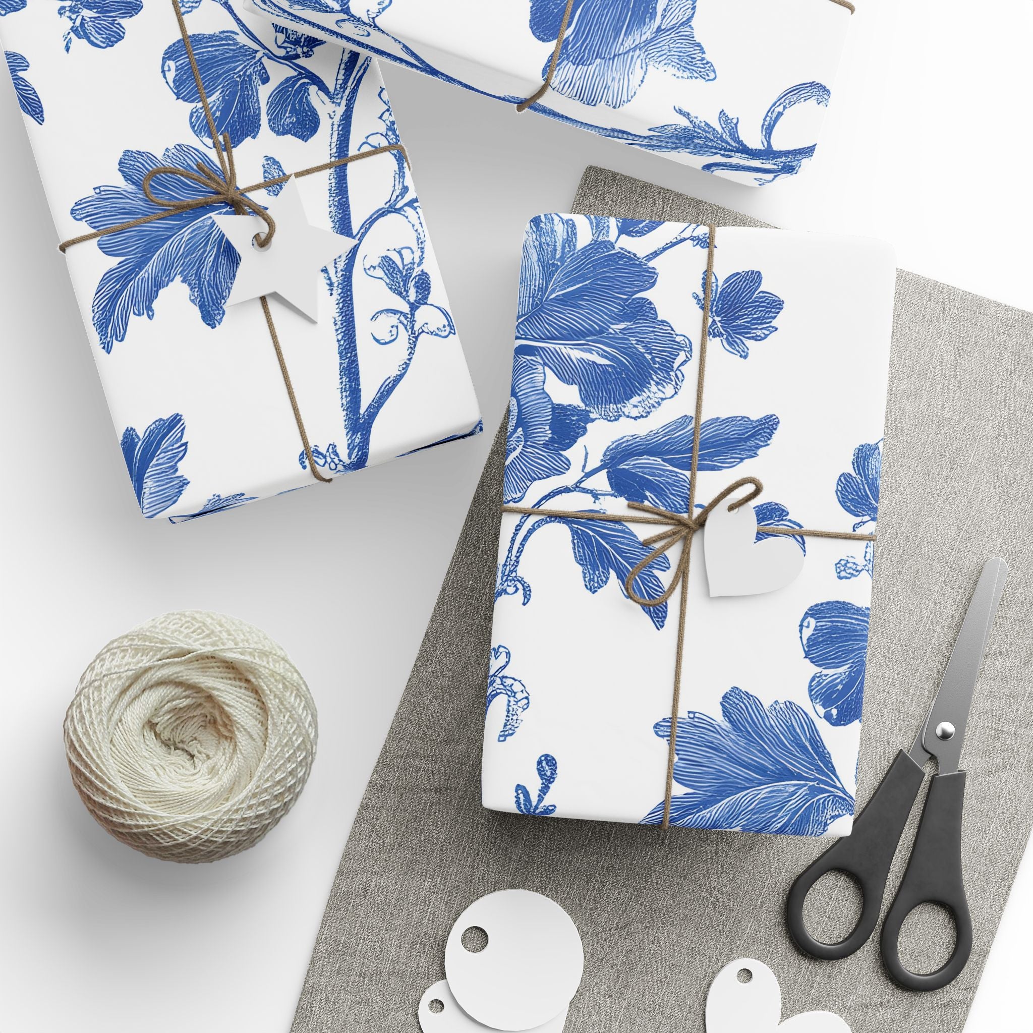 wrapping-papers-blue-french-toile-floral-elegant-gift-wrap-holiday-gift-wrap-birthday-wrapping-paper-wedding-gift-wrap-christ