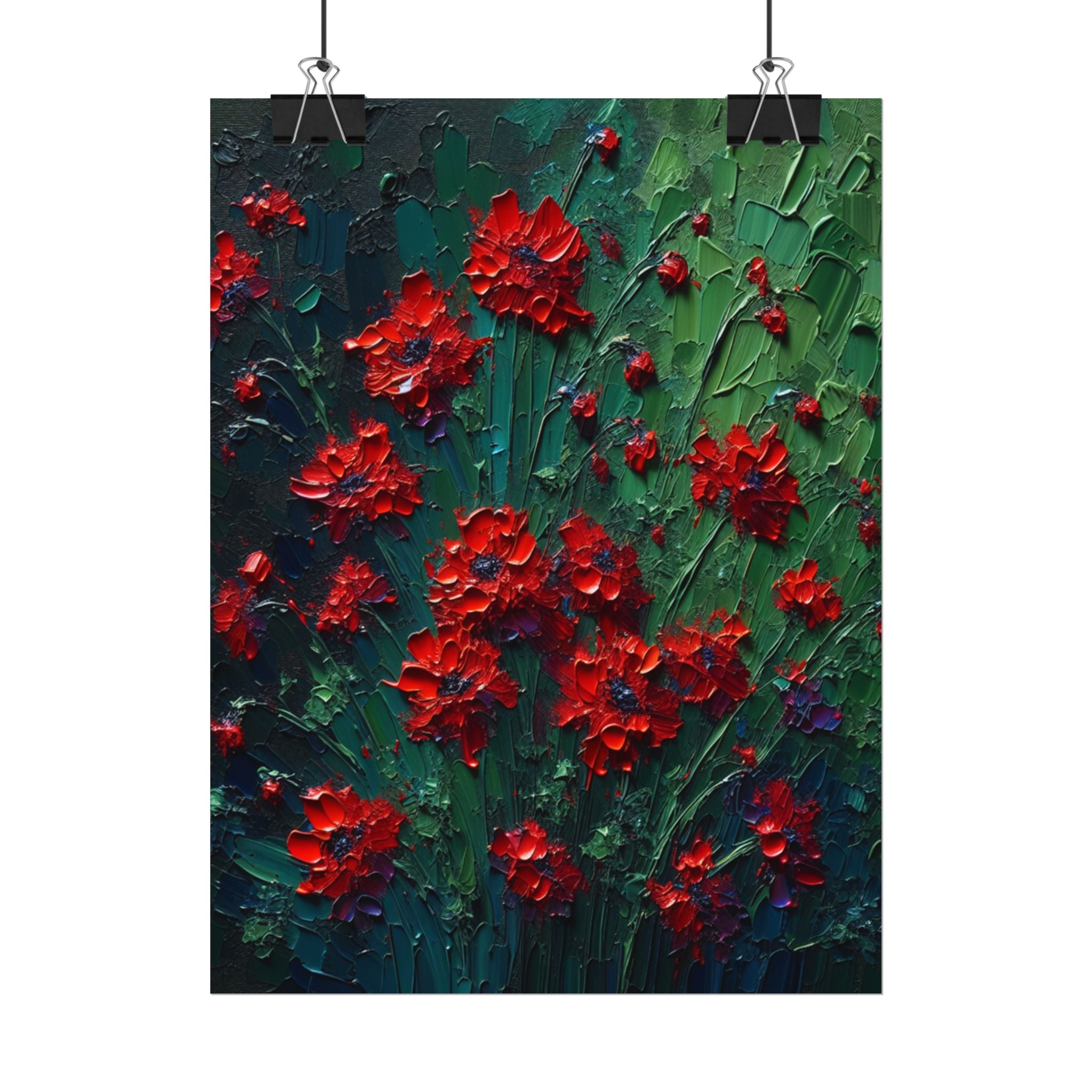 red-wildflowers-poster-print-impasto-oil-painting-look-stretched-wall-art-home-decor-floral-print-gift-for-nature-lover