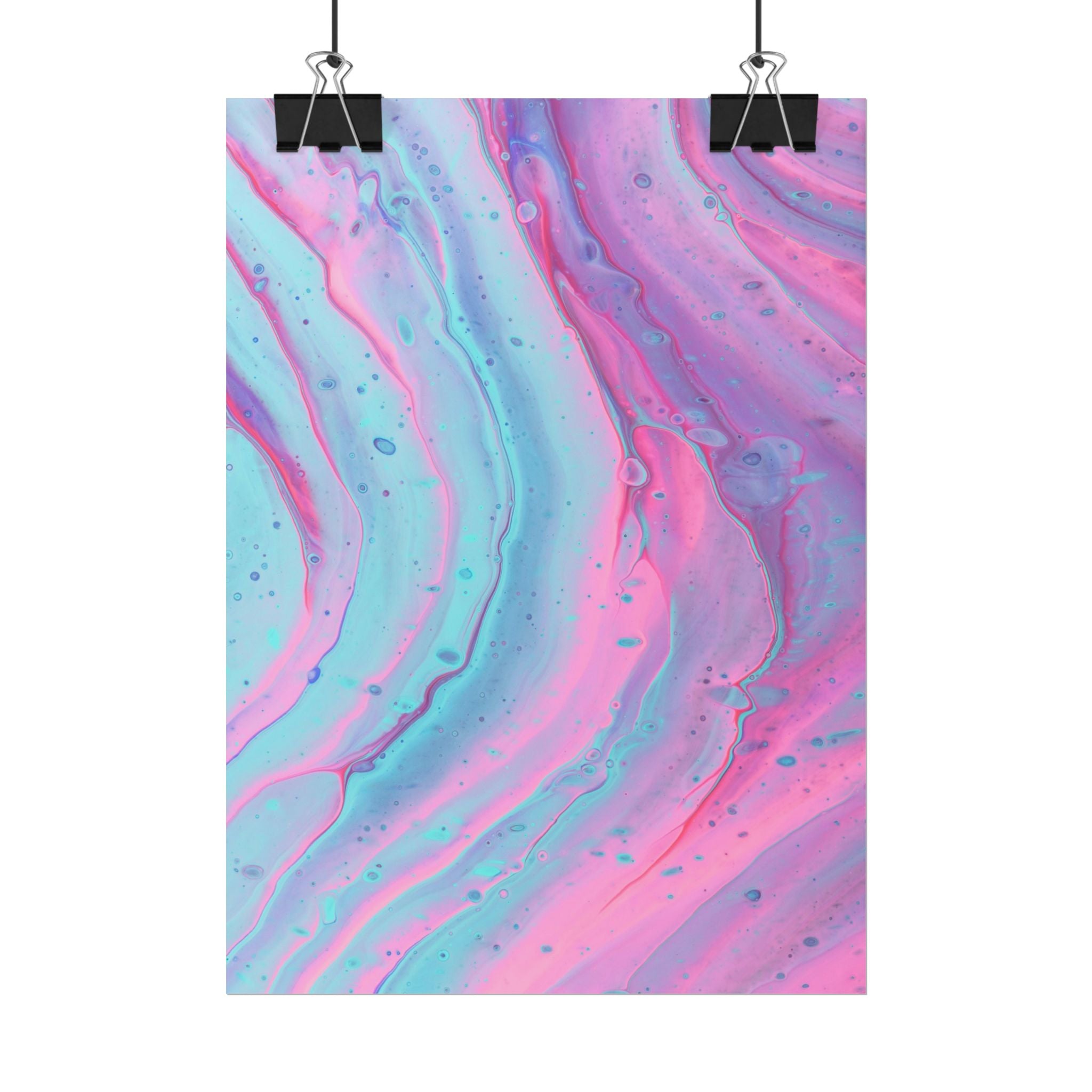 Blue Pink Abstract Minimalist Poster Print, Blue Pink Decor, Pink Blue Canvas Wall Art, Modern Home Decor, Living Room Wall Art