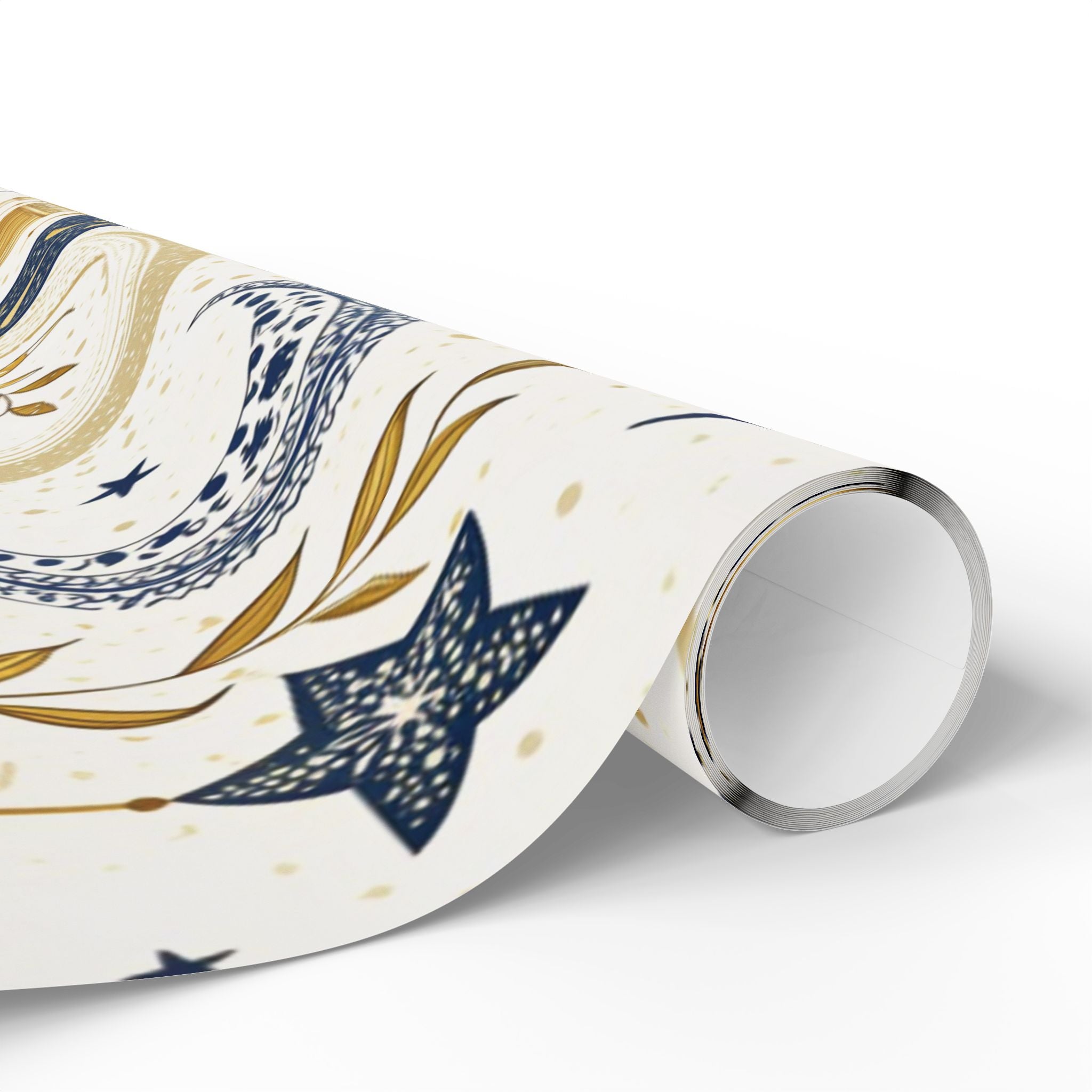 ramadan-night-wrapping-papers-islamic-crescent-moon-gift-wrap-mosque-silhouette-eid-holiday-supplies-festive-present-packagin