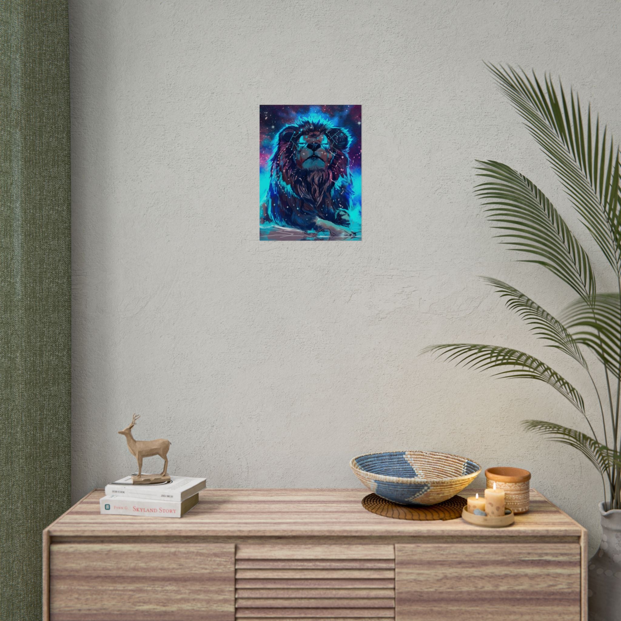 poster-print-lion-wall-art-fantasy-leon-living-room-decor-lion-wall-decor-lion-poster-jungle-animal-art-print-wildlife-safari