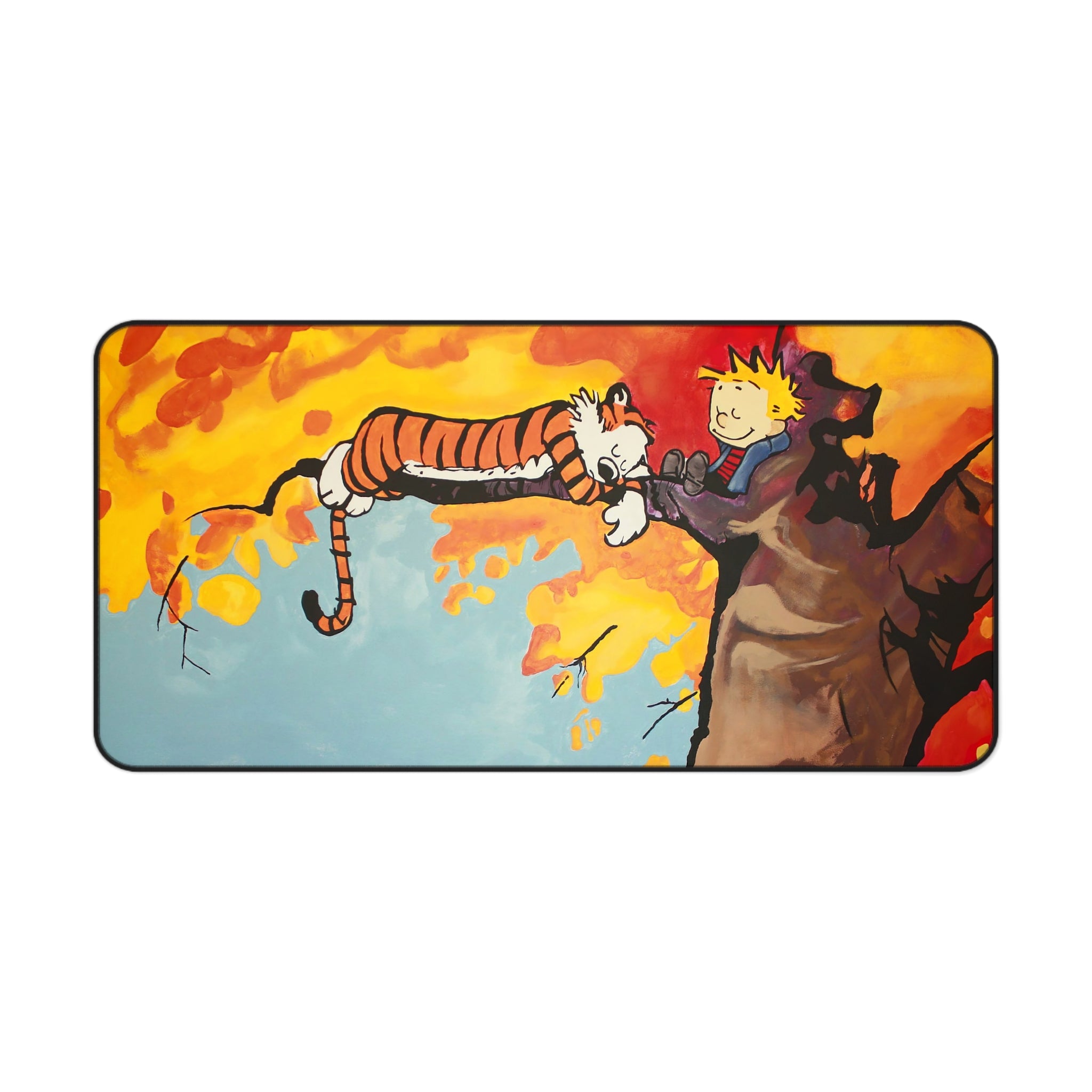 Calvin and Hobbes Mouse Pad, Cartoon Mouse Pad Desk Pad, Comicbook Desk Mat, Gift for Desk