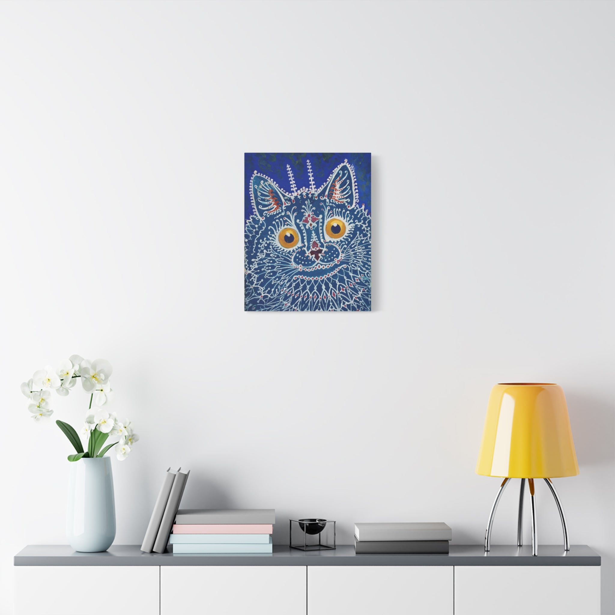 canvas-print-louis-wain-cat-gothic-style-gouache-art-large-wall-decor-matte-stretched-home-office-decoration-unique-cat-print