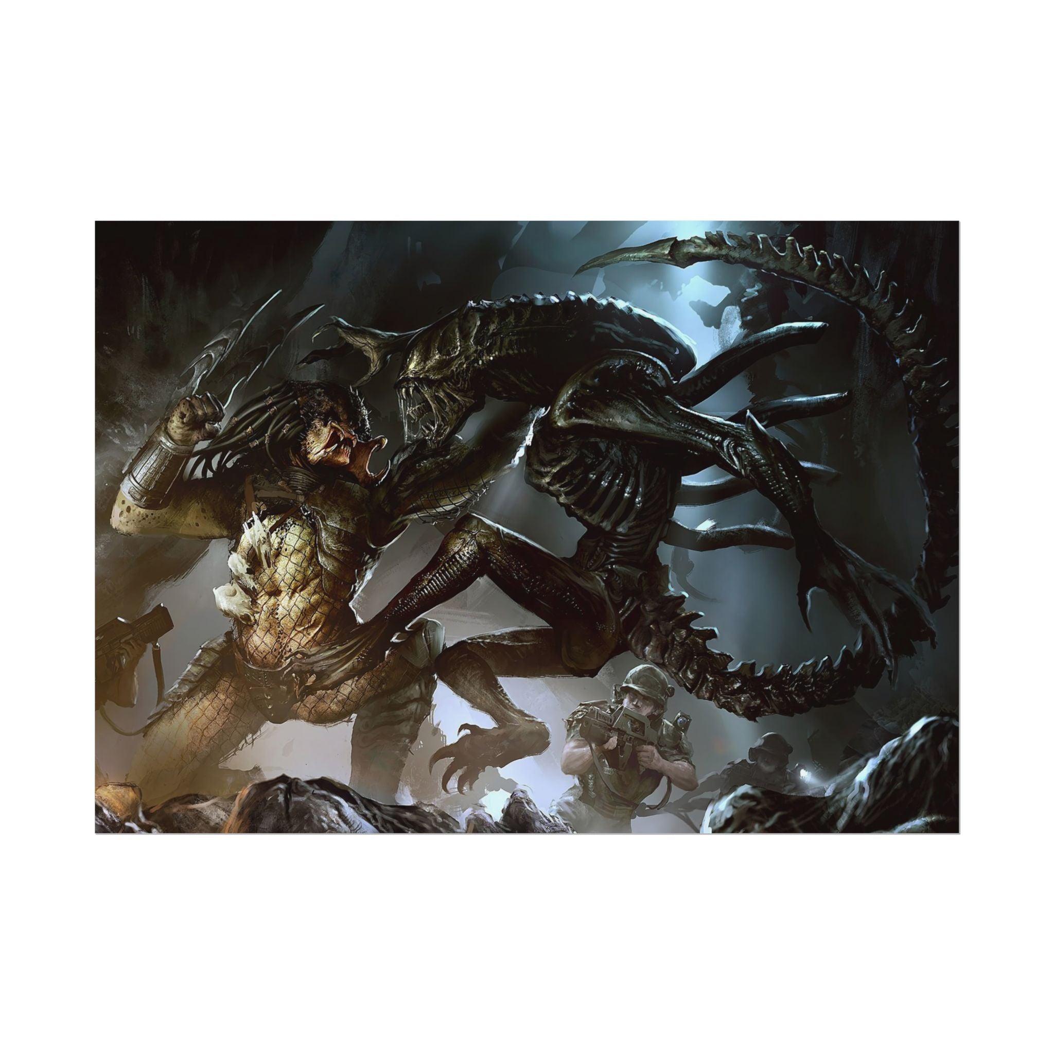 predator-alien-poster-print-xenomorph-si-fi-home-decor-movie-poster-pretador-fantasy-art