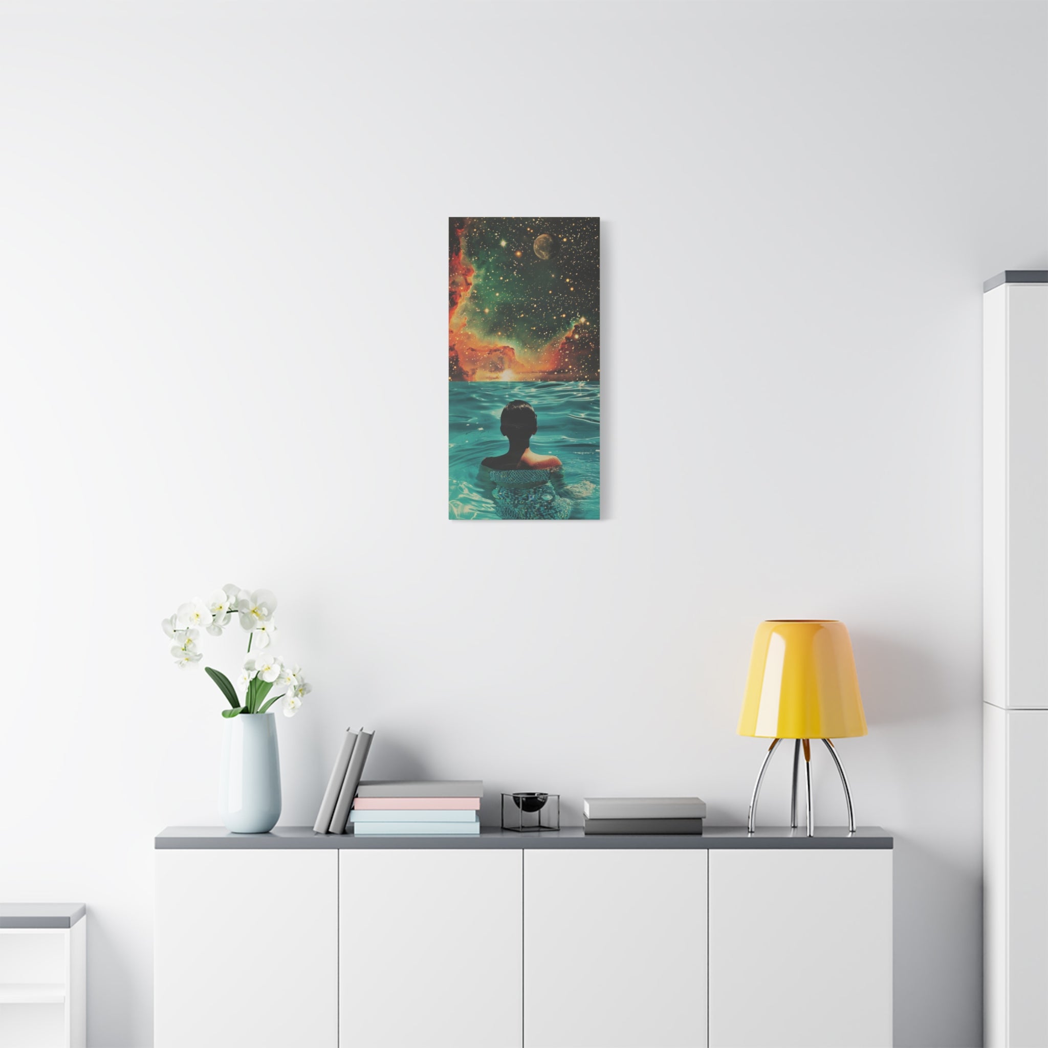 canvas-wall-art-galaxy-swimming-aesthetic-decor-stretched-matte-canvas-unique-home-decoration-space-themed-room-decor-cool-wa