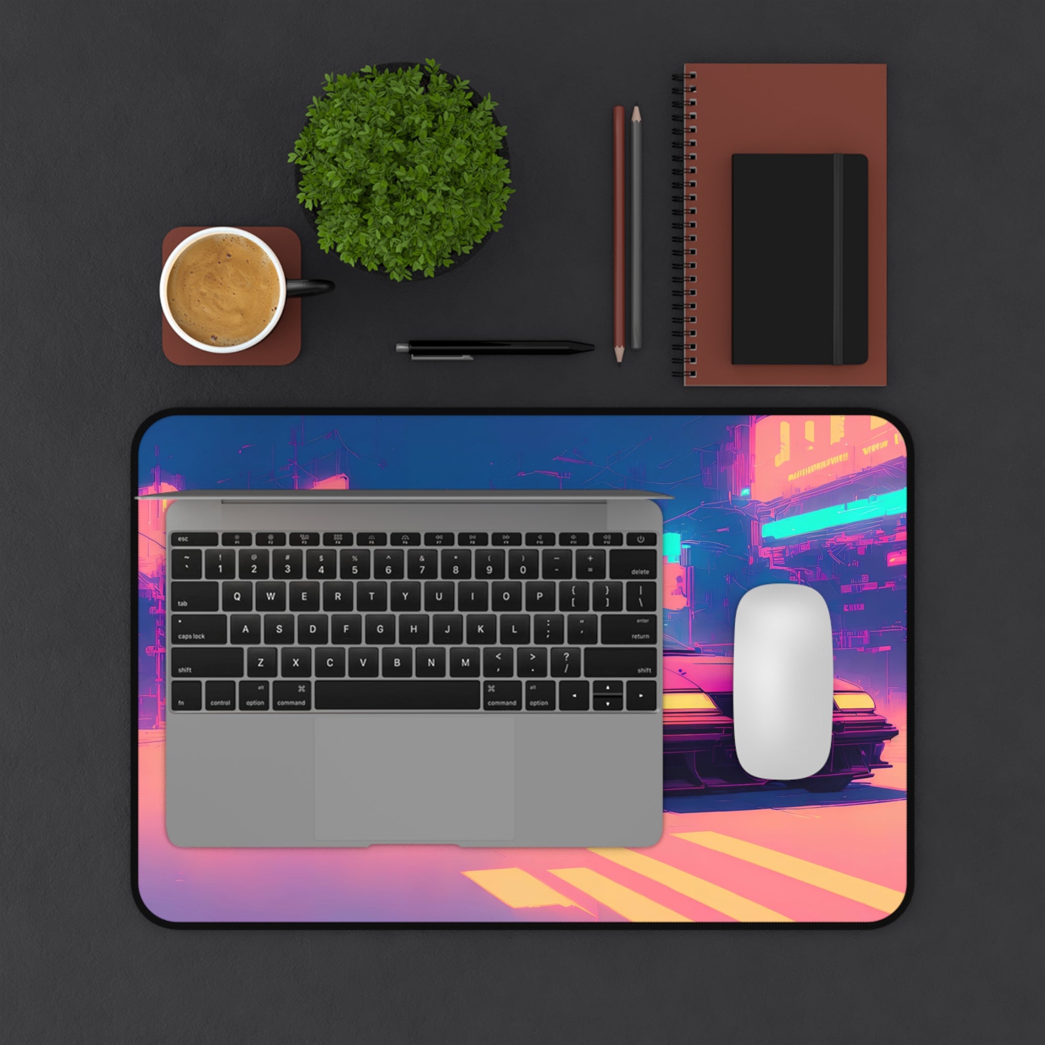 sports-car-sci-fi-city-vaporwave-mouse-pad-retrowave-city-desk-mat-neon-synthwave-desk-pad-vaporwave-neon-colors