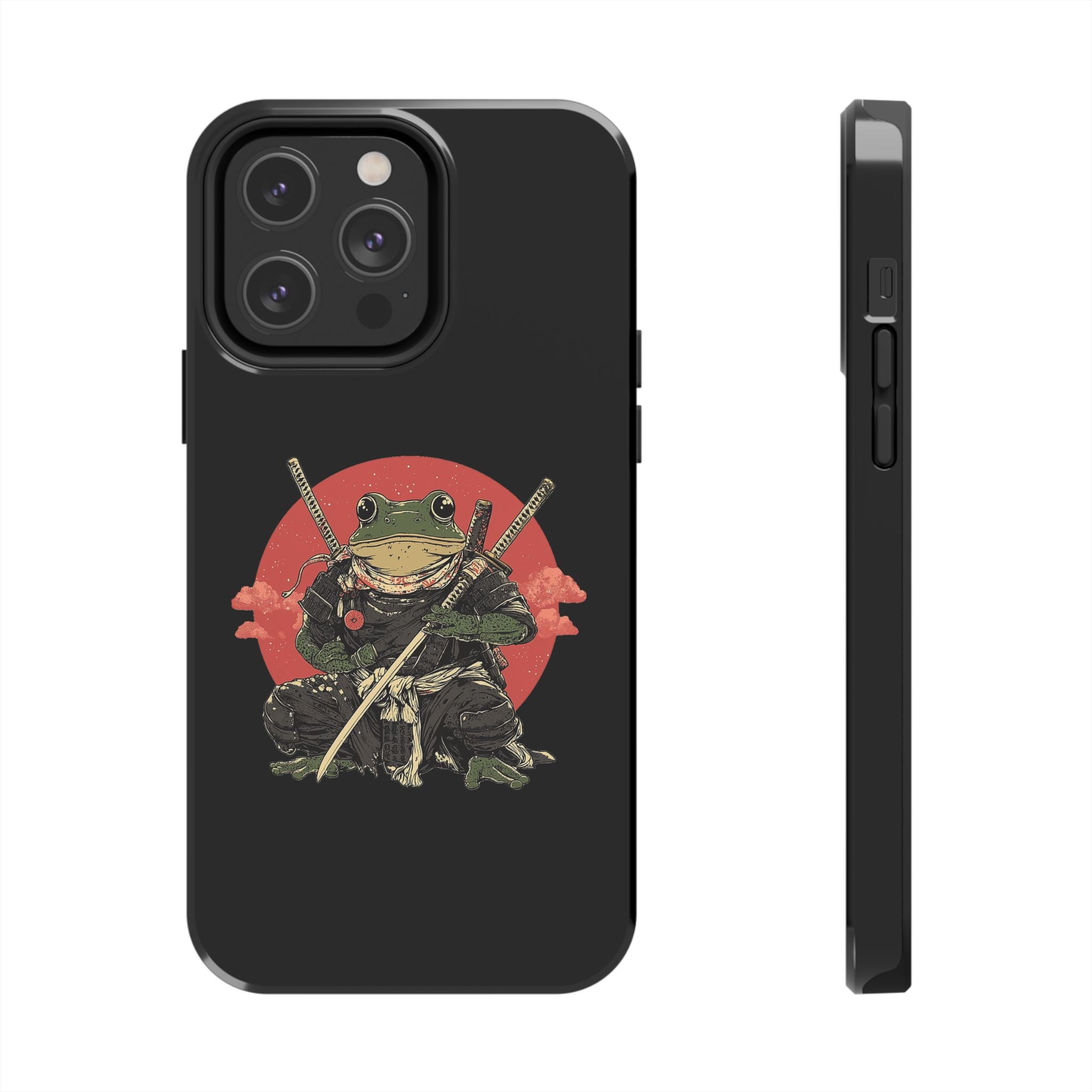 retro-vintage-ninja-frog-iphone-tough-case-red-sun-japanese-samurai-frog-design-ninja-warrior-black-iphone-hard-cover