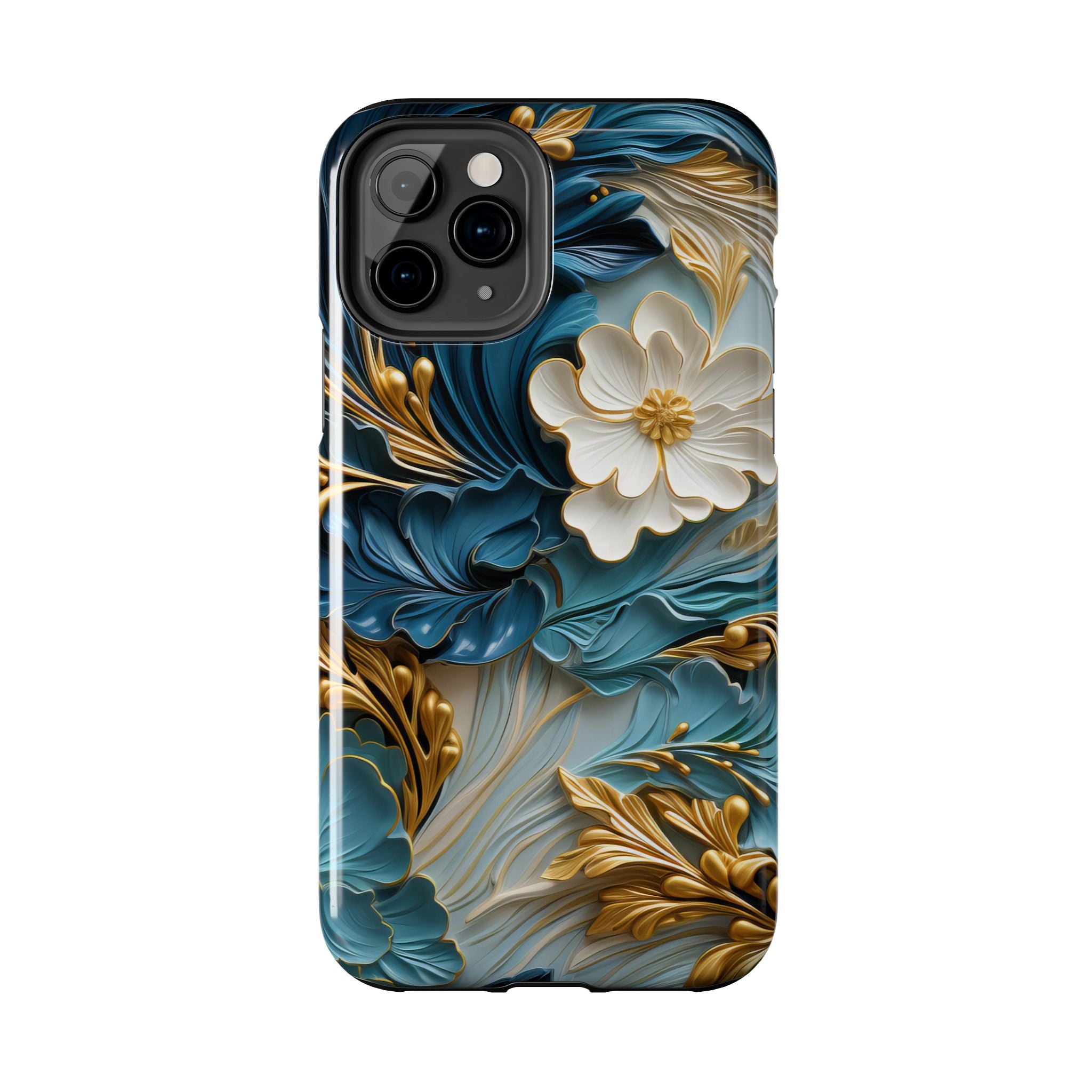 textured-art-nouveau-floral-tough-phone-case-cottagecore-iphone-case-unique-floral-phone-cover-vintage-style-iphone-case-prot