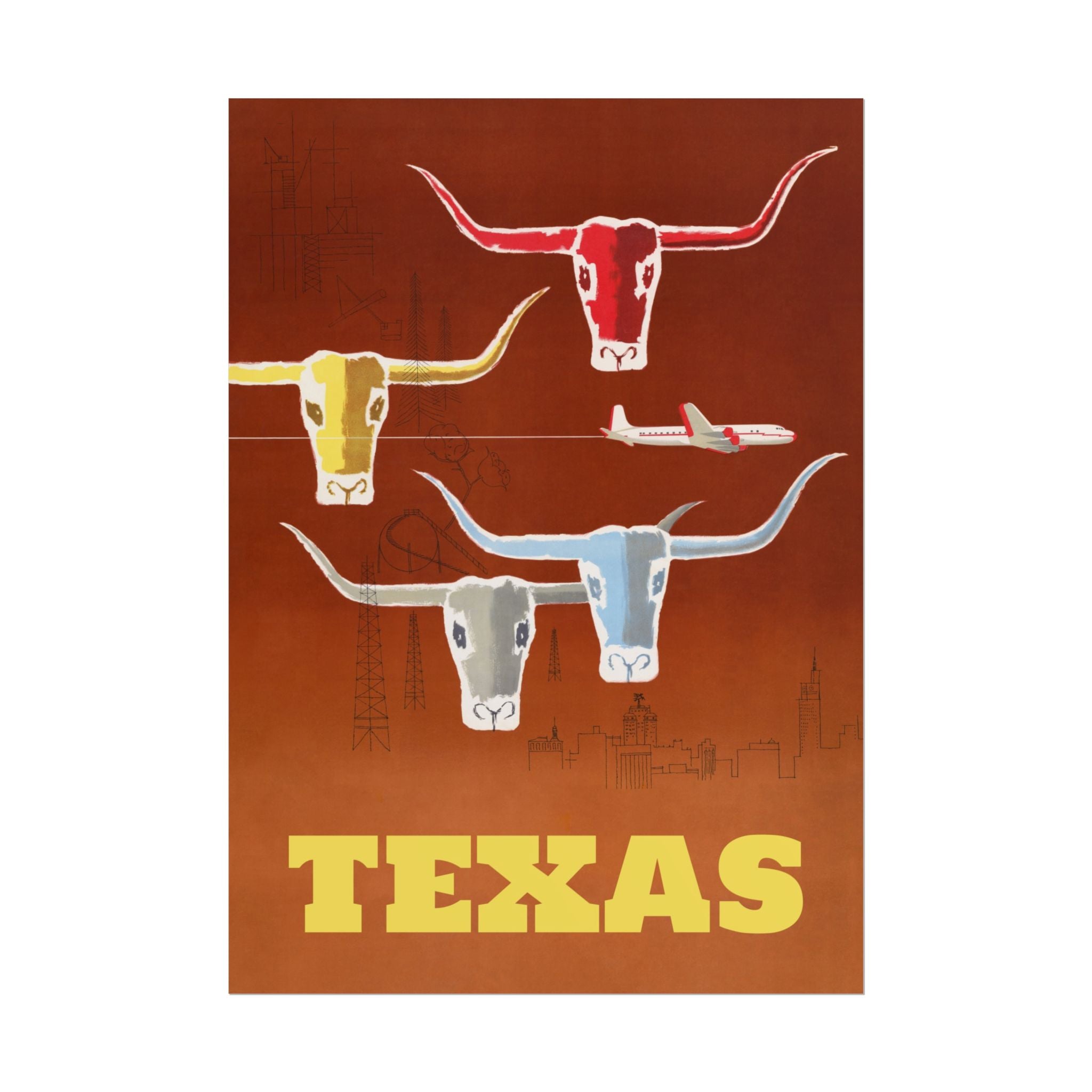 poster-print-texas-travel-wall-art-texas-decor-longhorn-skull-poster-poster-fine-artwork-texas-poster-gift-lone-star-state-so