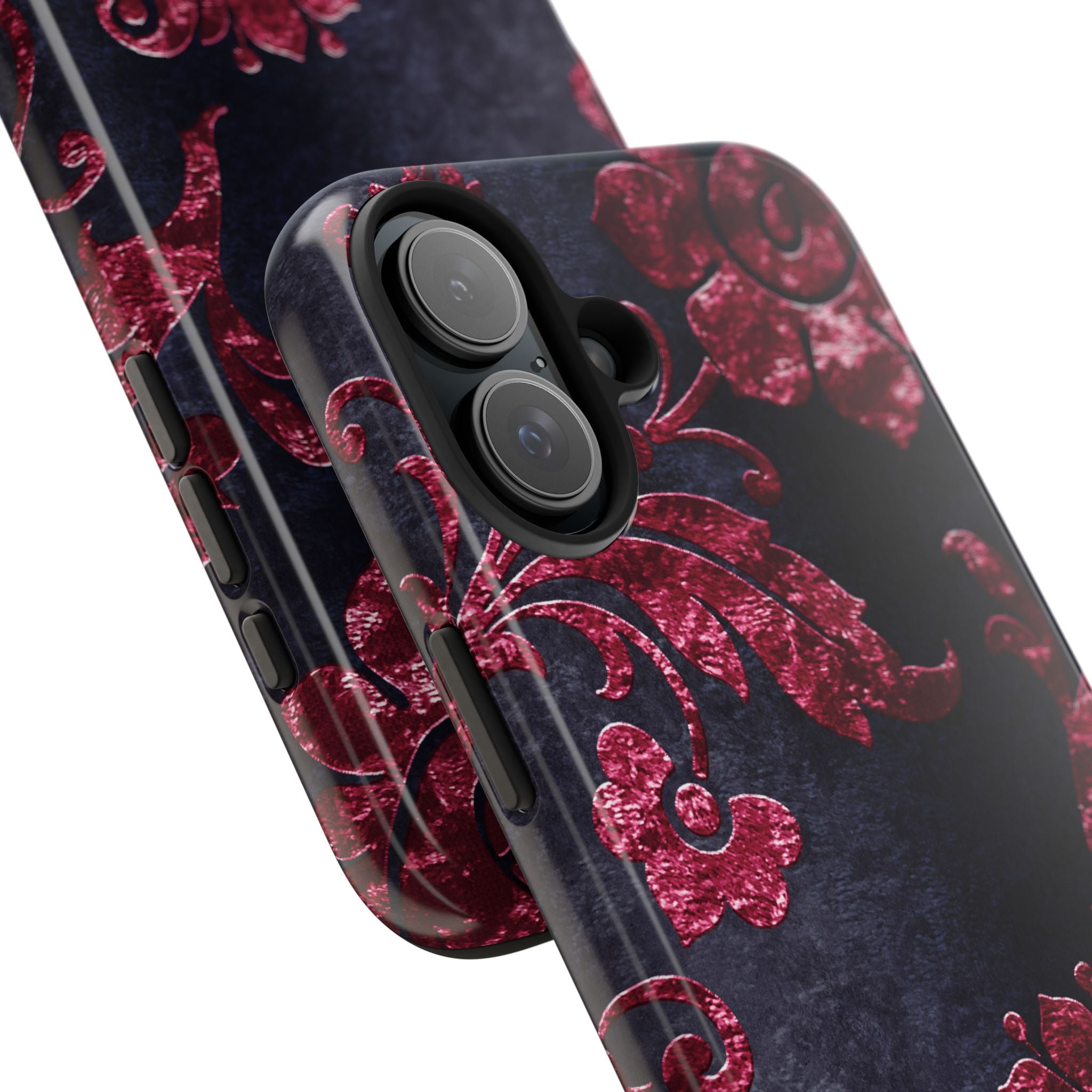 embossed-burgundy-velvet-tough-iphone-case-protective-iphone-cover-heavy-duty-iphone-case-rugged-phone-case-durable-smartphon