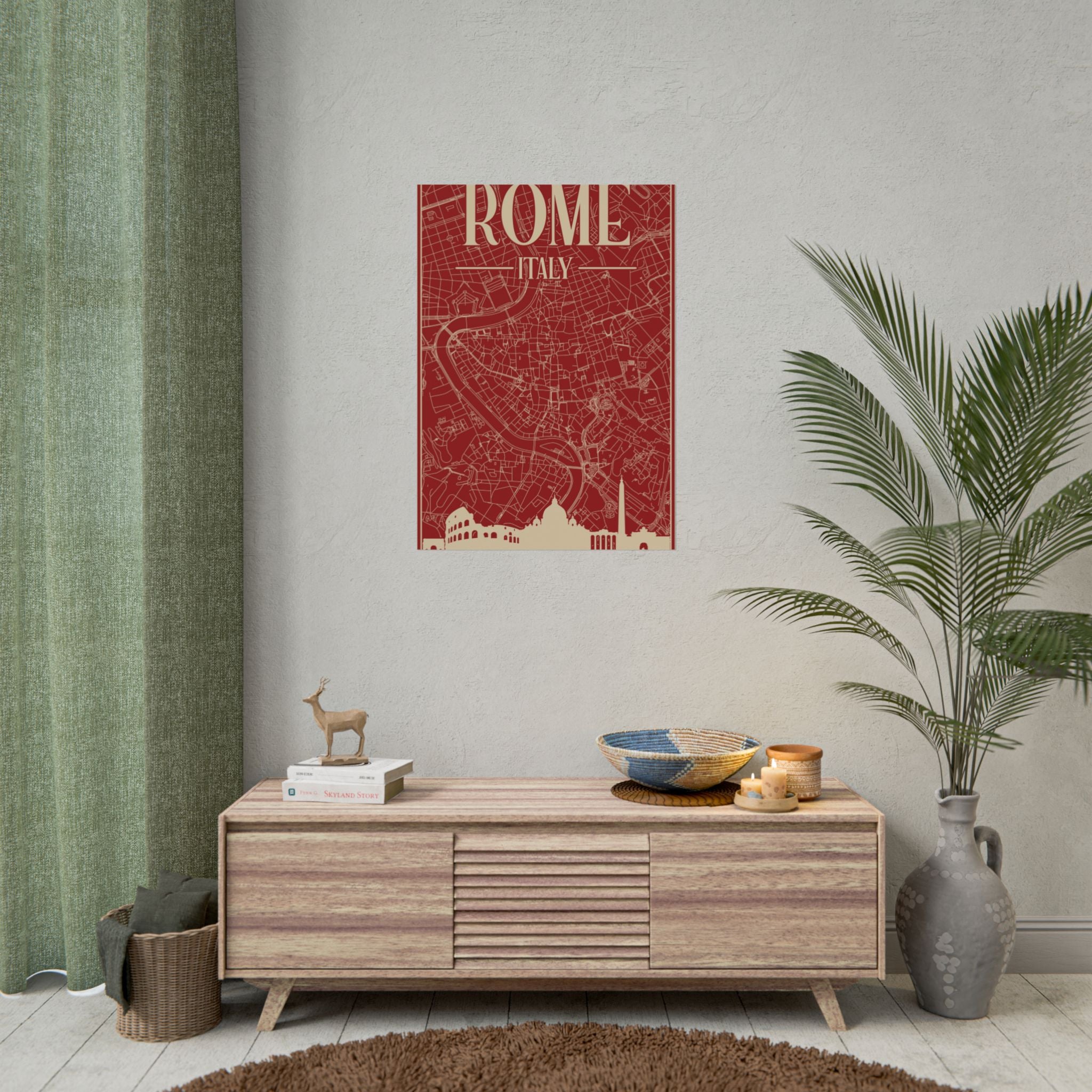 rome-italy-travel-poster-rolled-posters-for-home-decor-wall-art-print-italian-cityscape-wall-hanging