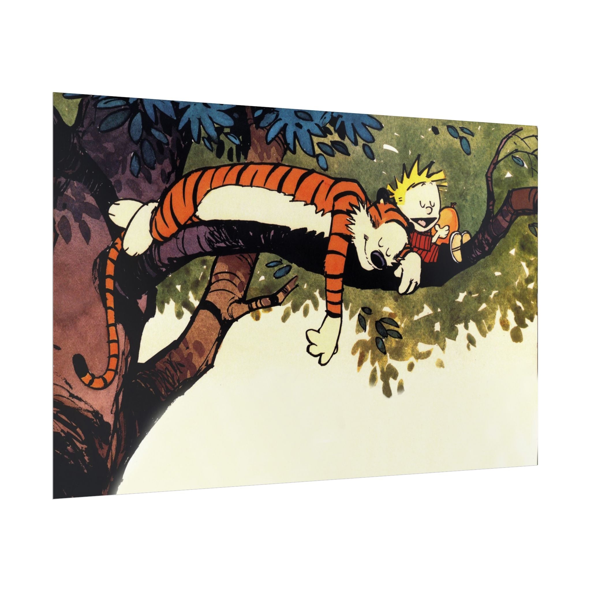 Calvin and Hobbes Poster Wall Art - Nostalgic Cartoon Wall Decor - Unique Birthday Gift for Fans - Timeless Comic Book Art