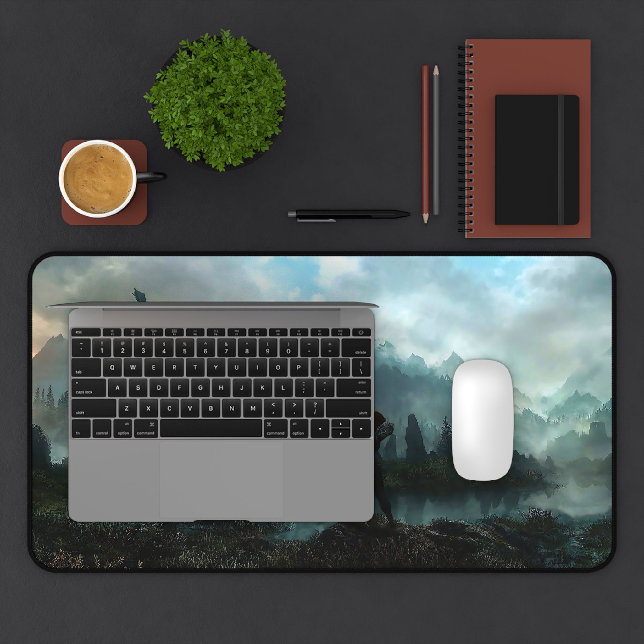 aela-skyrim-deskpad-the-elder-scrolls-elsweyr-mousepad-gaming-desk-mat-dragon-and-viking-warrior-desk-decor
