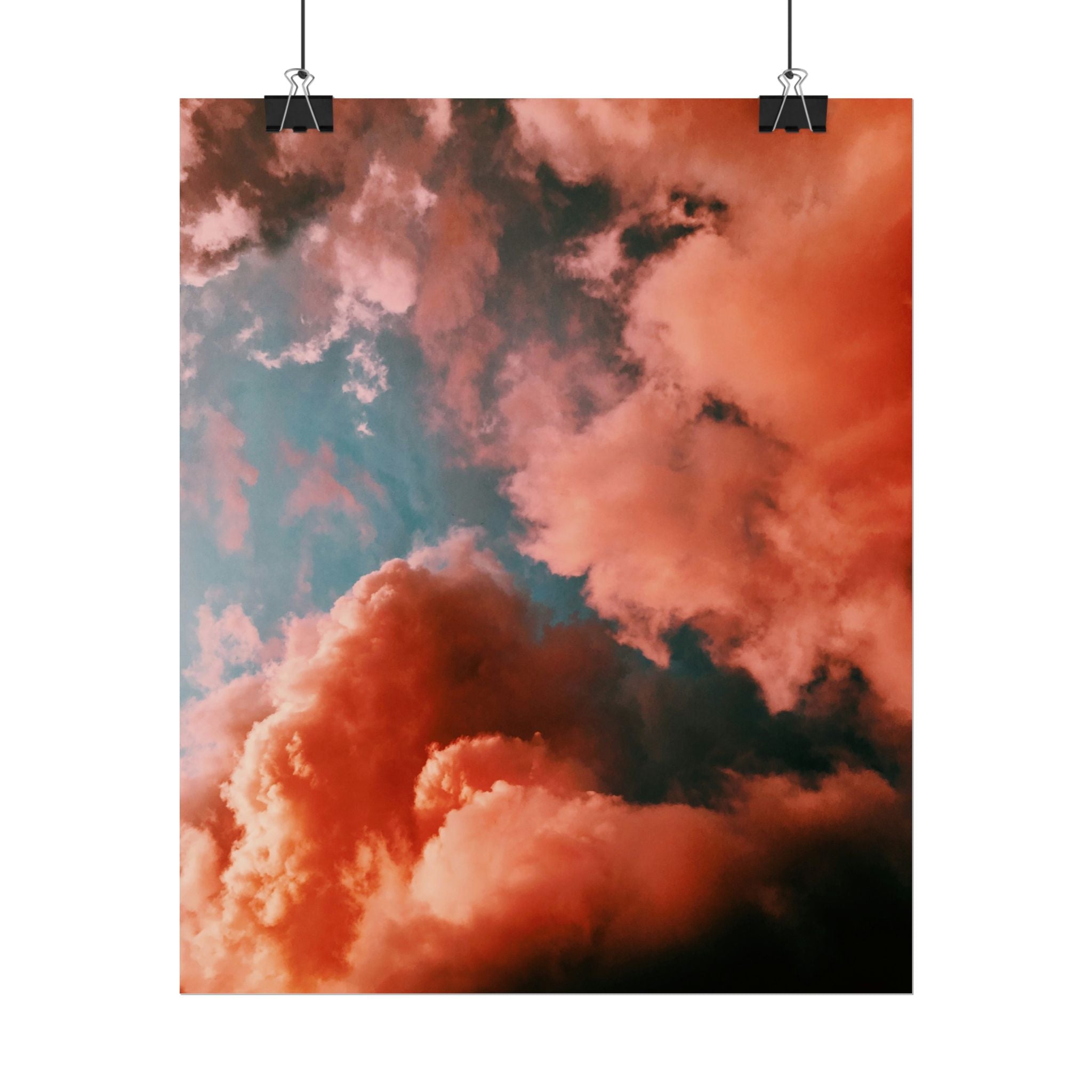 pinkish-cloud-sunset-poster-print-pink-wall-art-sunset-artwork-home-wall-decor-room-decoration-wall-hanging