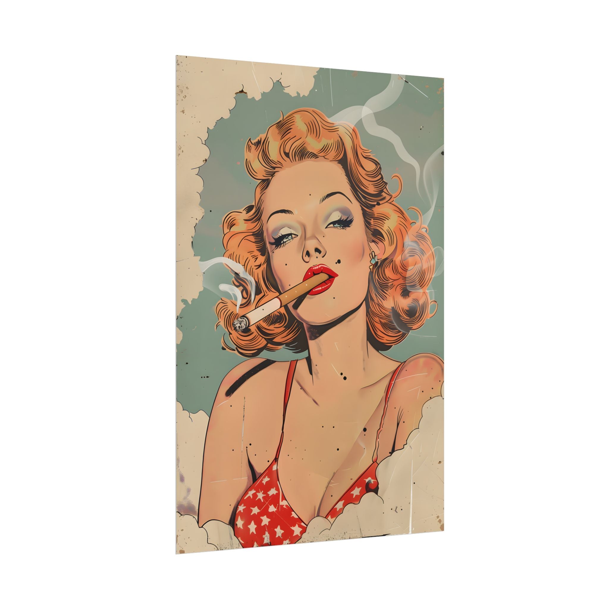 vintage-pin-up-girl-poster-print-girl-smoking-cigarette-wall-art-retro-pinup-poster-pin-up-illustration-home-decor-wall-hangi