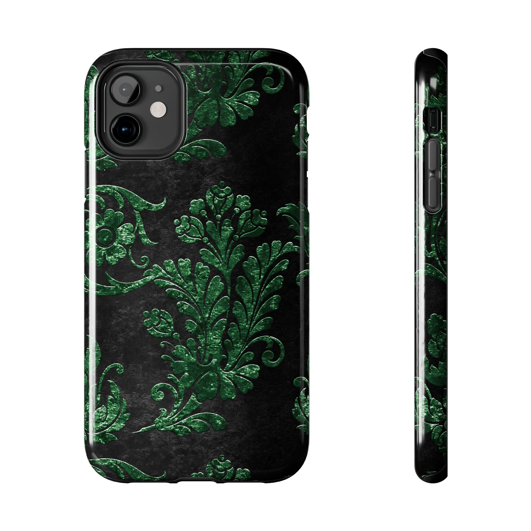 embossed-emerald-velvet-tough-iphone-case-protective-iphone-cover-heavy-duty-iphone-case-rugged-phone-case-durable-smartphone